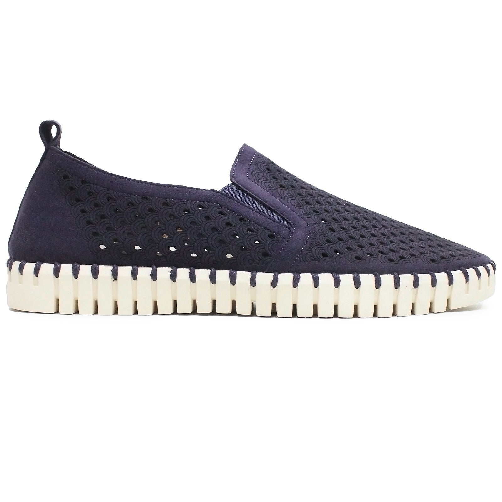 Ilse Jacobsen Tulip 140 Textile Mens Shoes#color_navy