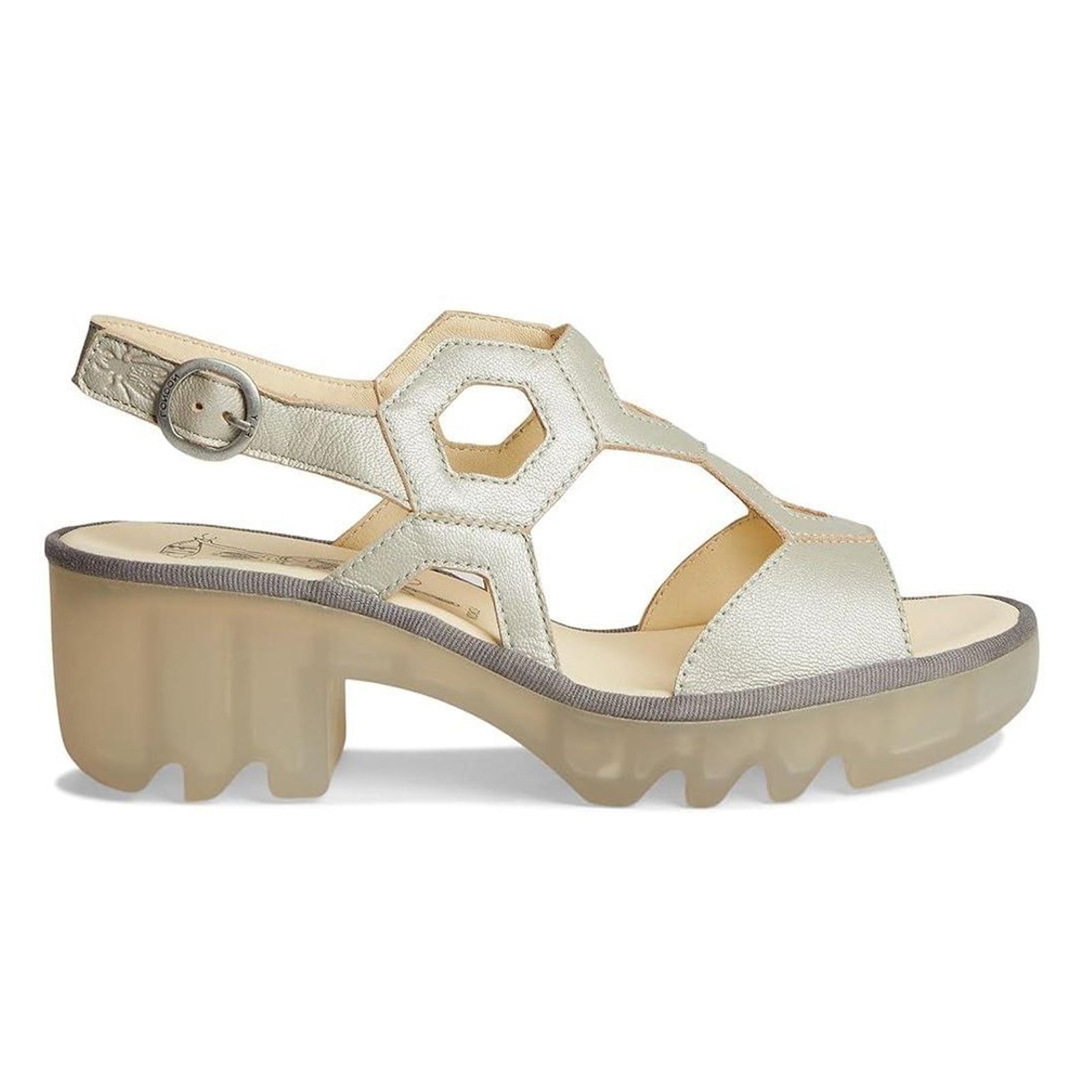 Fly London TEWA573FLY Mousse Leather Womens Sandals#color_off white