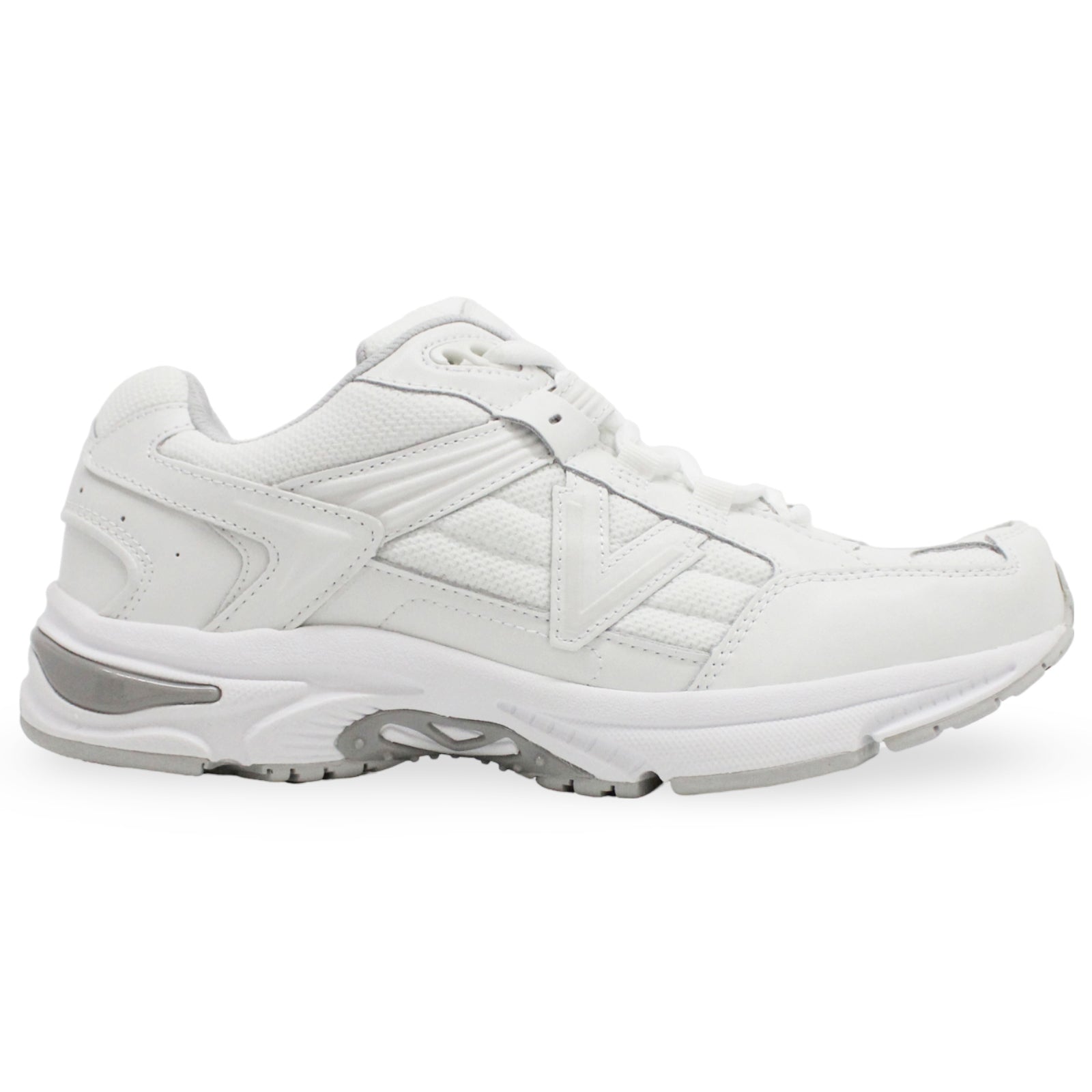 Vionic M 23Walk 2.0 Leather Textile Mens Trainers#color_white