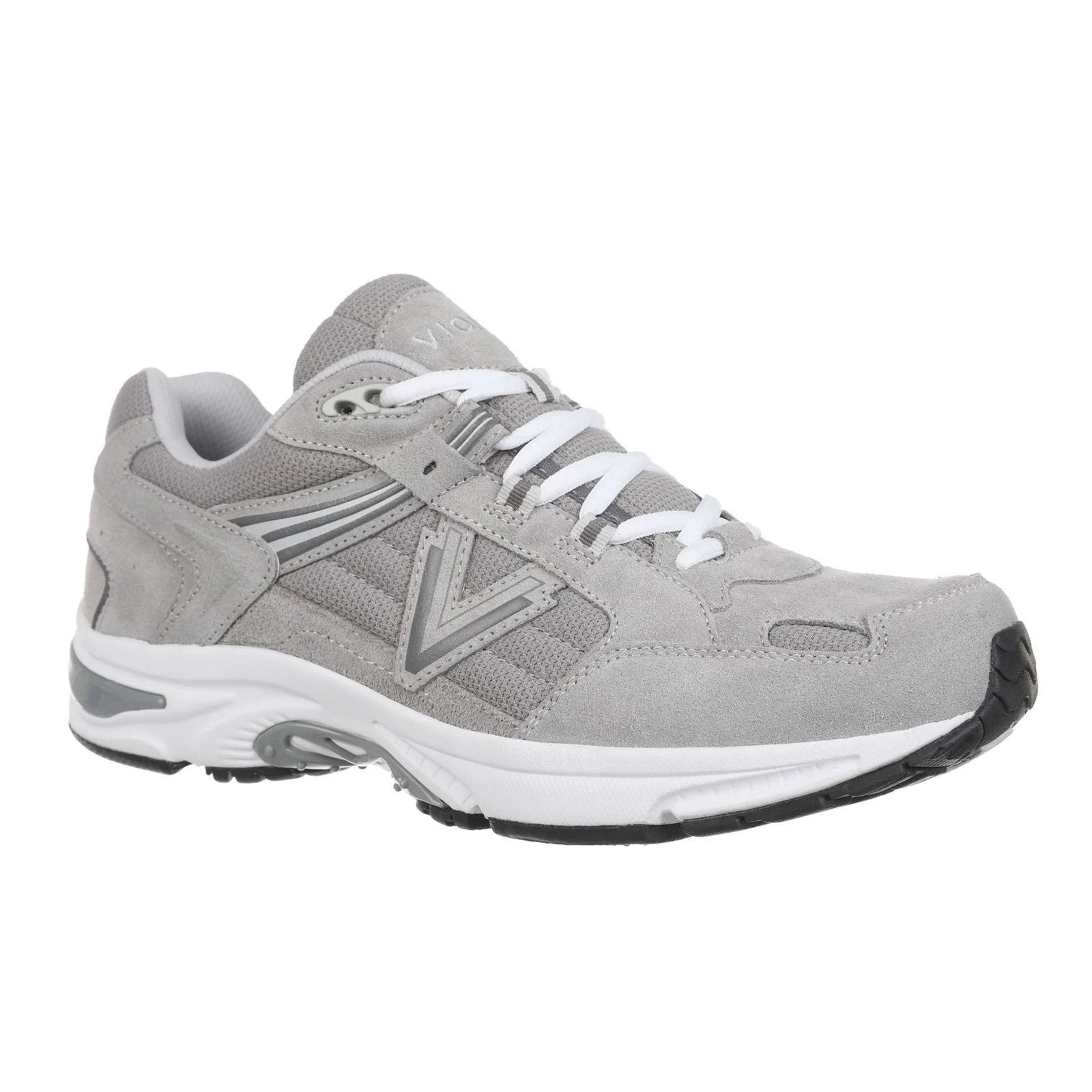 Vionic M 23Walk 2.0 Suede Textile Mens Trainers#color_light grey