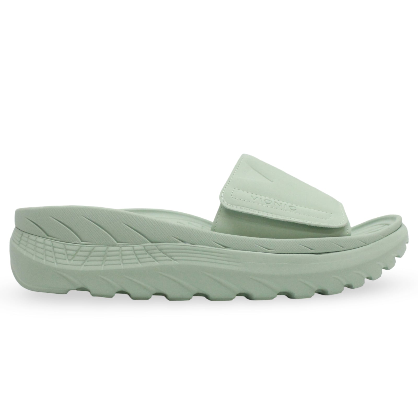 Vionic Rejuvenate Synthetic Leather Womens Sandals#color_mint chip
