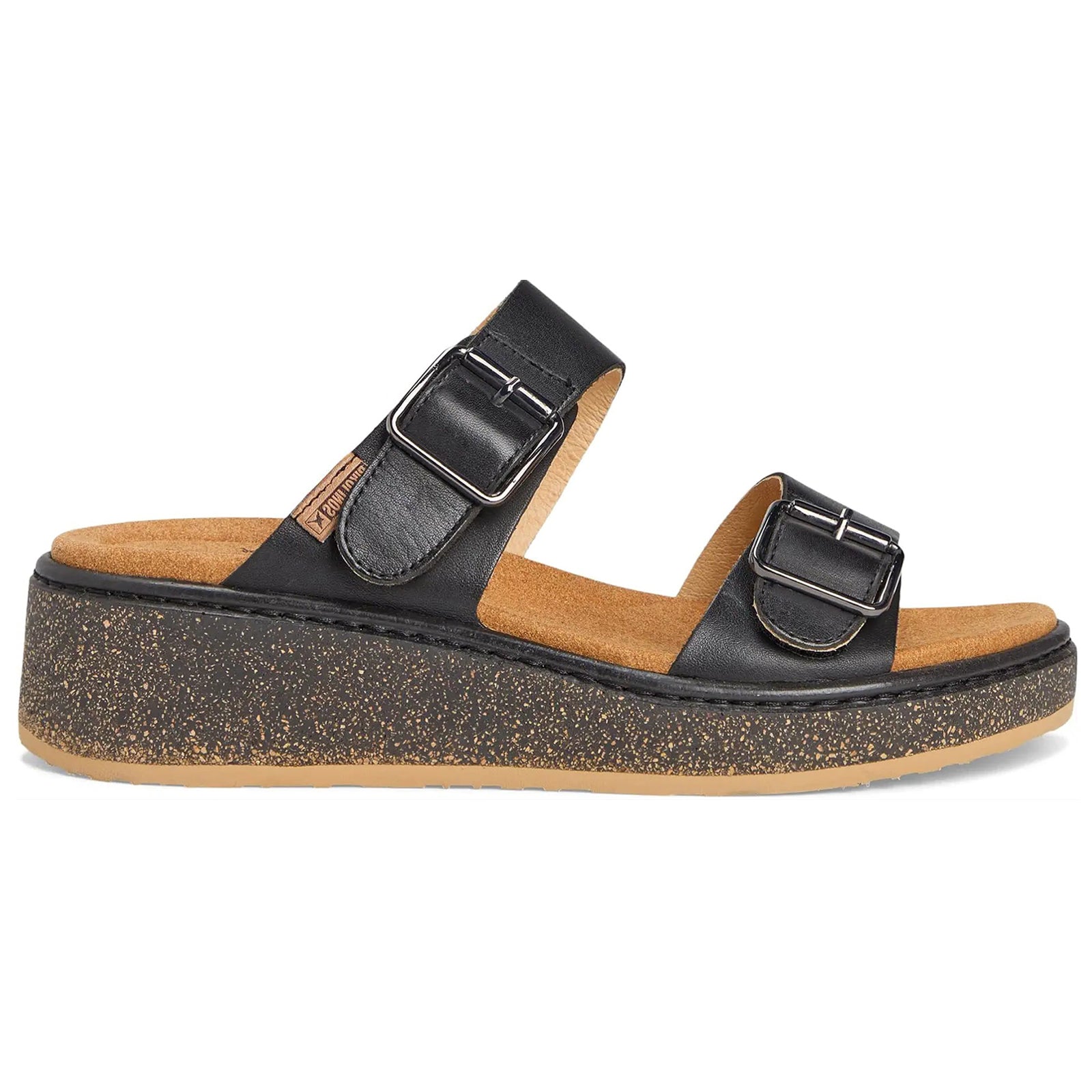 Pikolinos Alzira W9D-1505 Leather Womens Sandals#color_black