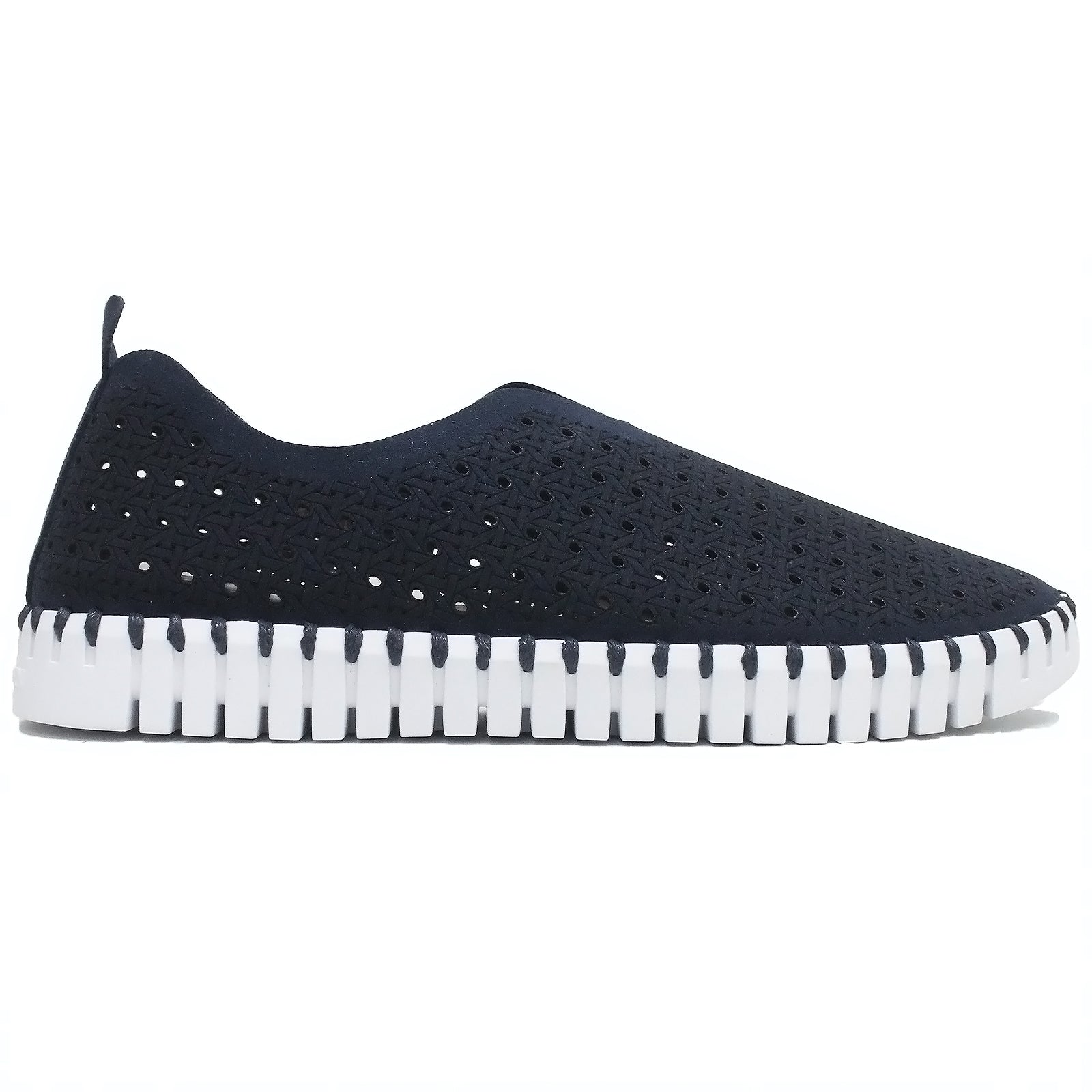 Ilse Jacobsen Tulip 4031 Nylon Polyurethane Womens Shoes#color_dark indigo white