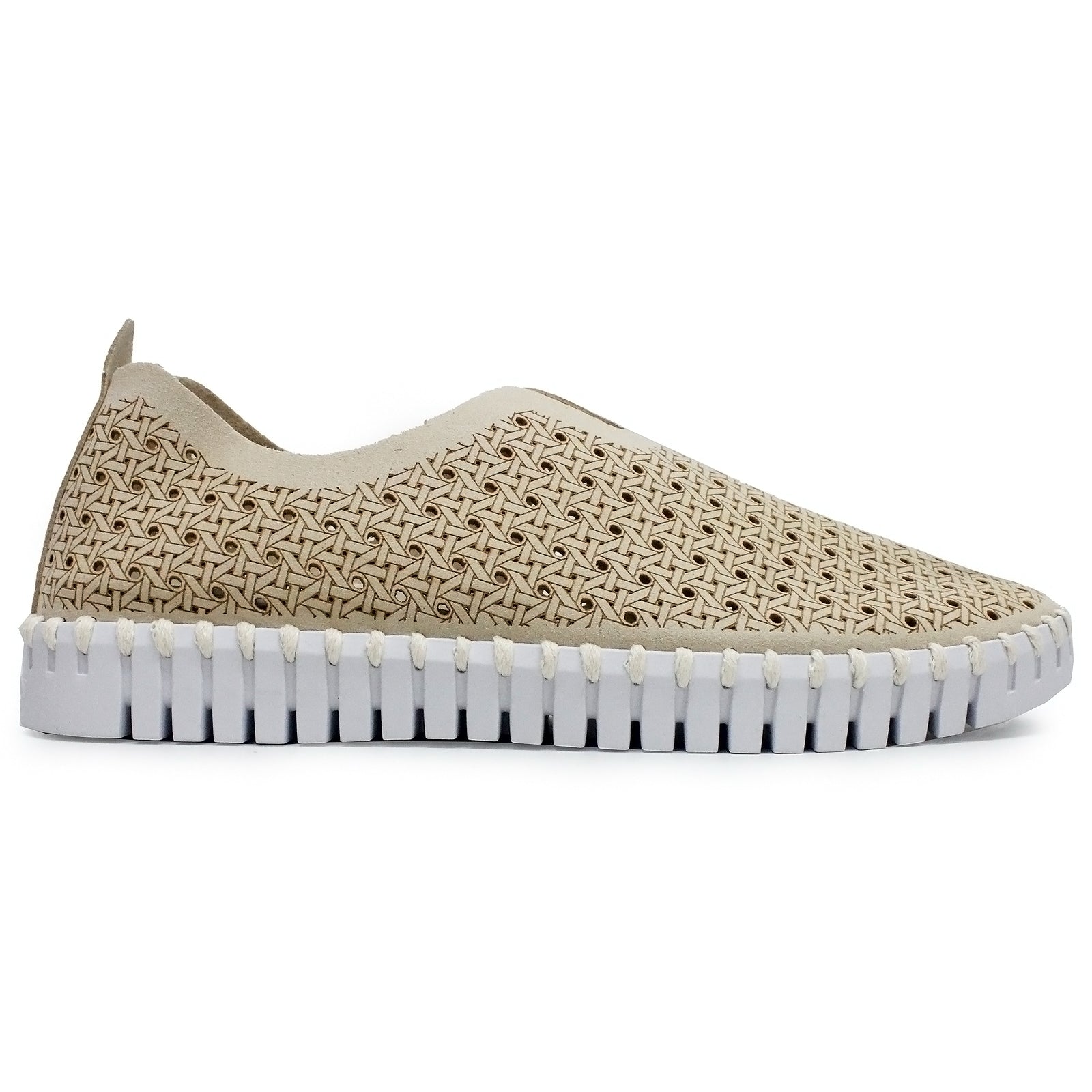 Ilse Jacobsen Tulip 4031 Nylon Polyurethane Womens Shoes#color_kit white