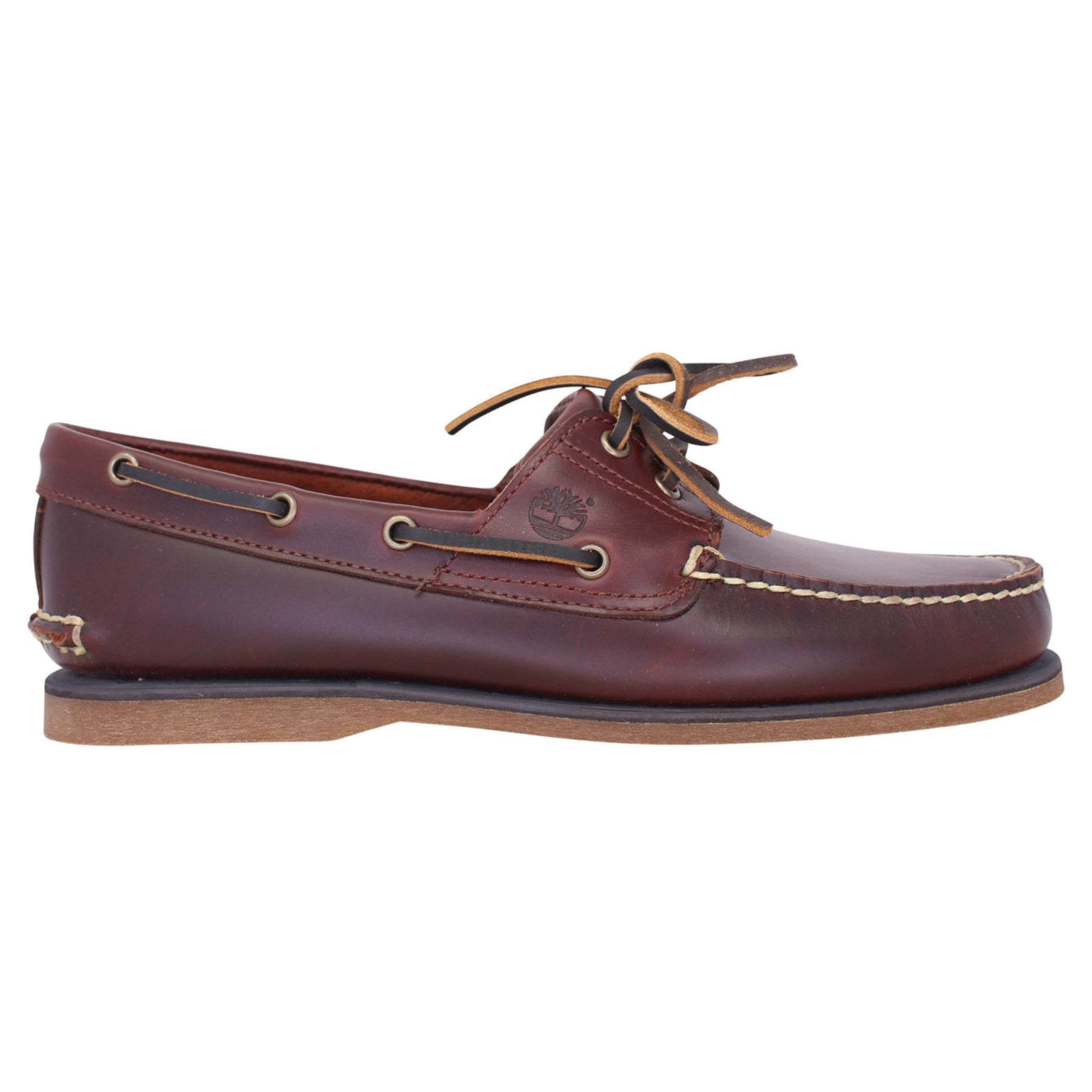 Timberland Classic Boat 2 Eye Leather Mens Shoes#color_brown