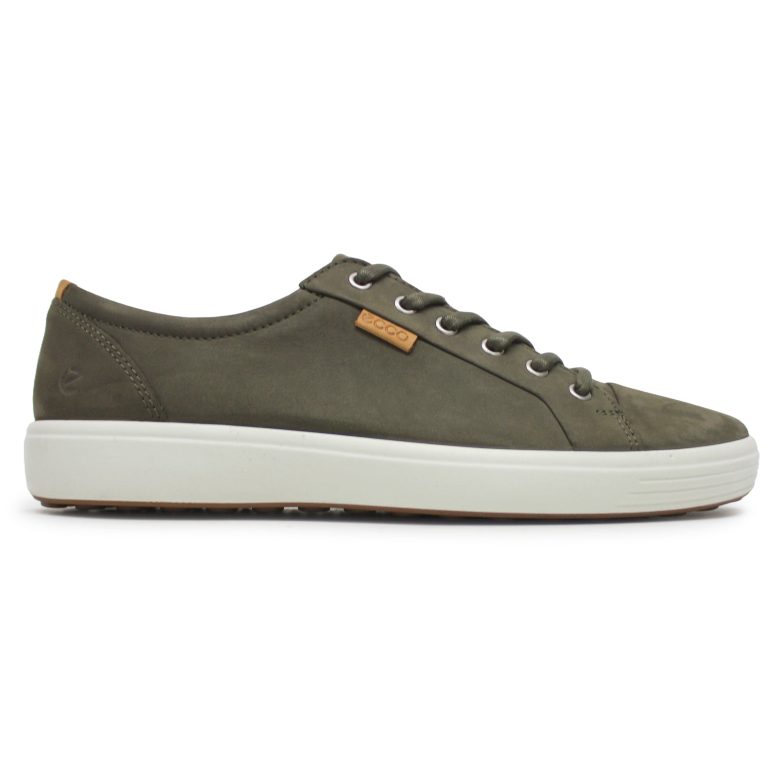 Ecco Soft 7 430004 Leather Mens Trainers#color_tarmac