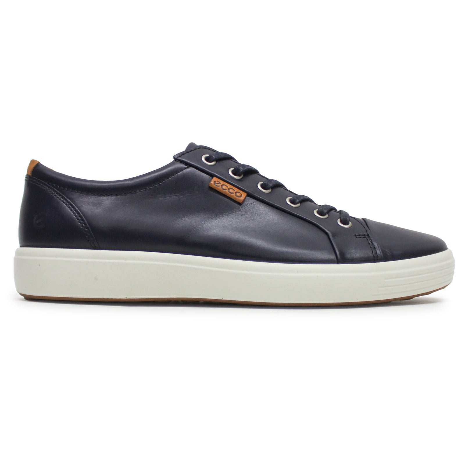 Ecco Soft 7 430004 Leather Mens Trainers#color_night sky