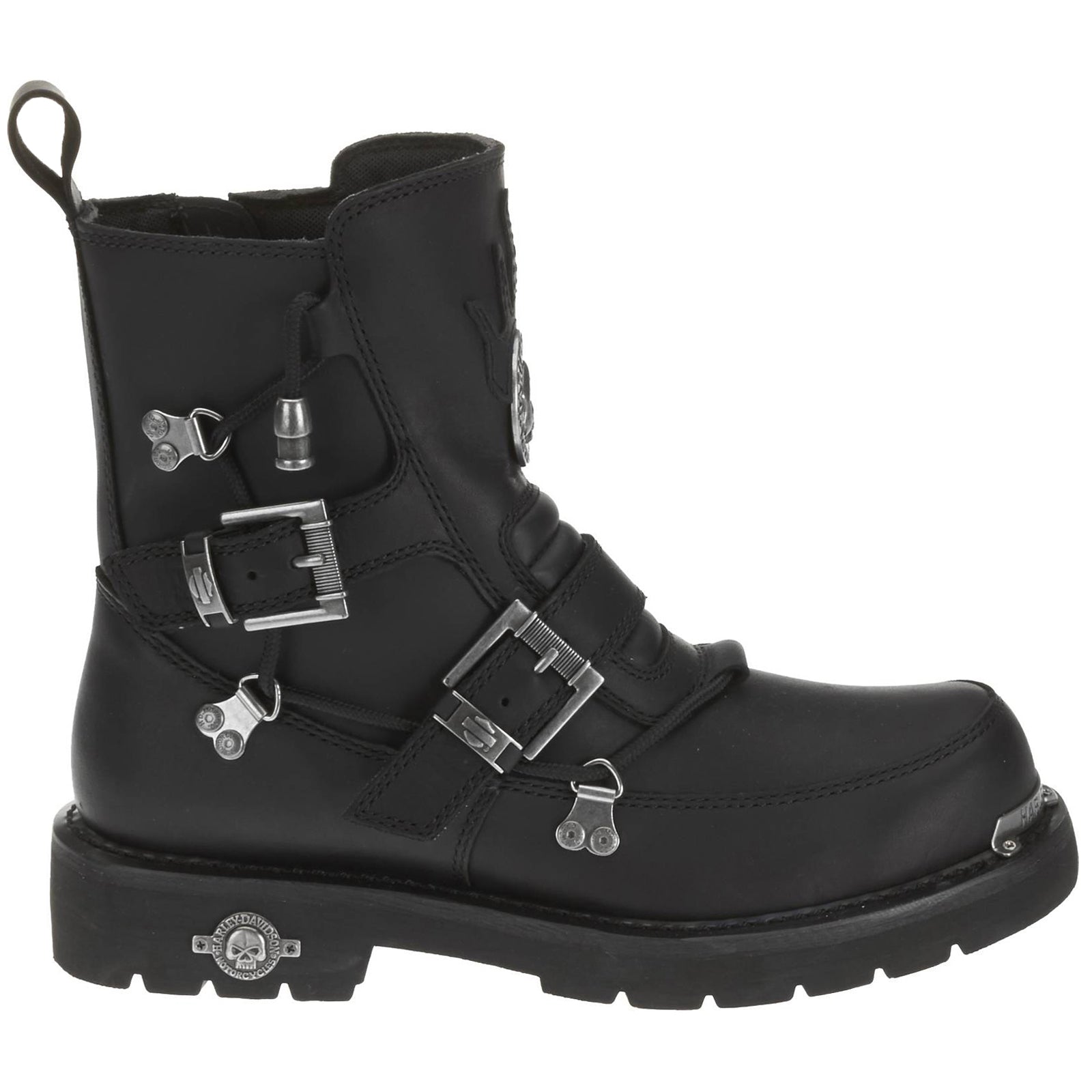 Harley Davidson Distortion D94167 Leather Mens Boots#color_black