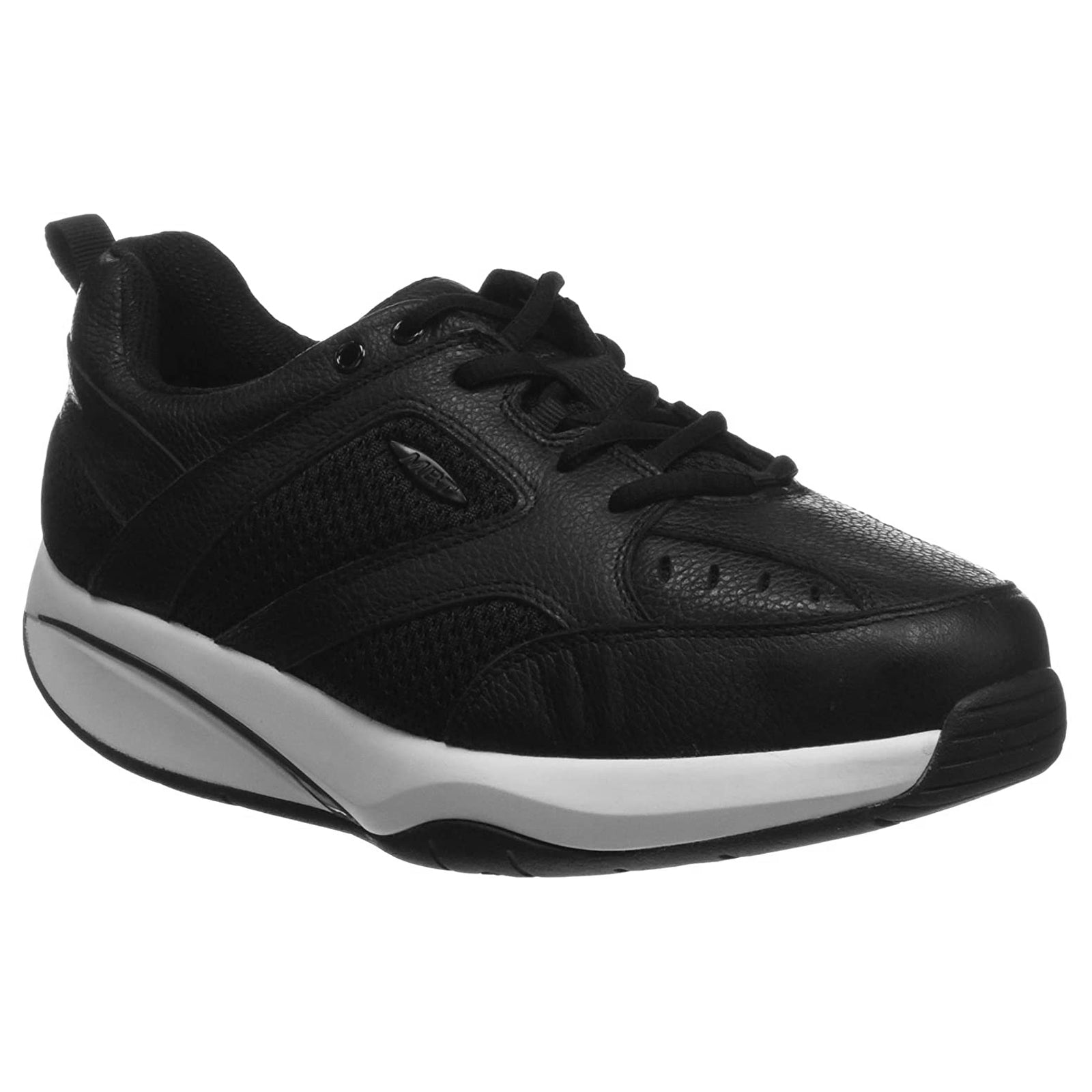MBT Anataka DX Leather Textile Womens Trainers#color_black