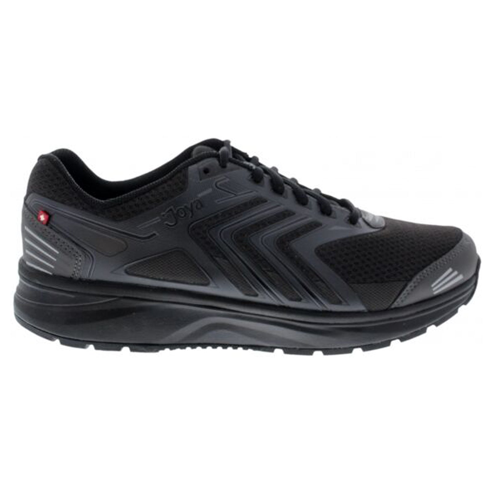 Joya Flash SR Synthetic Textile Mens Trainers#color_black