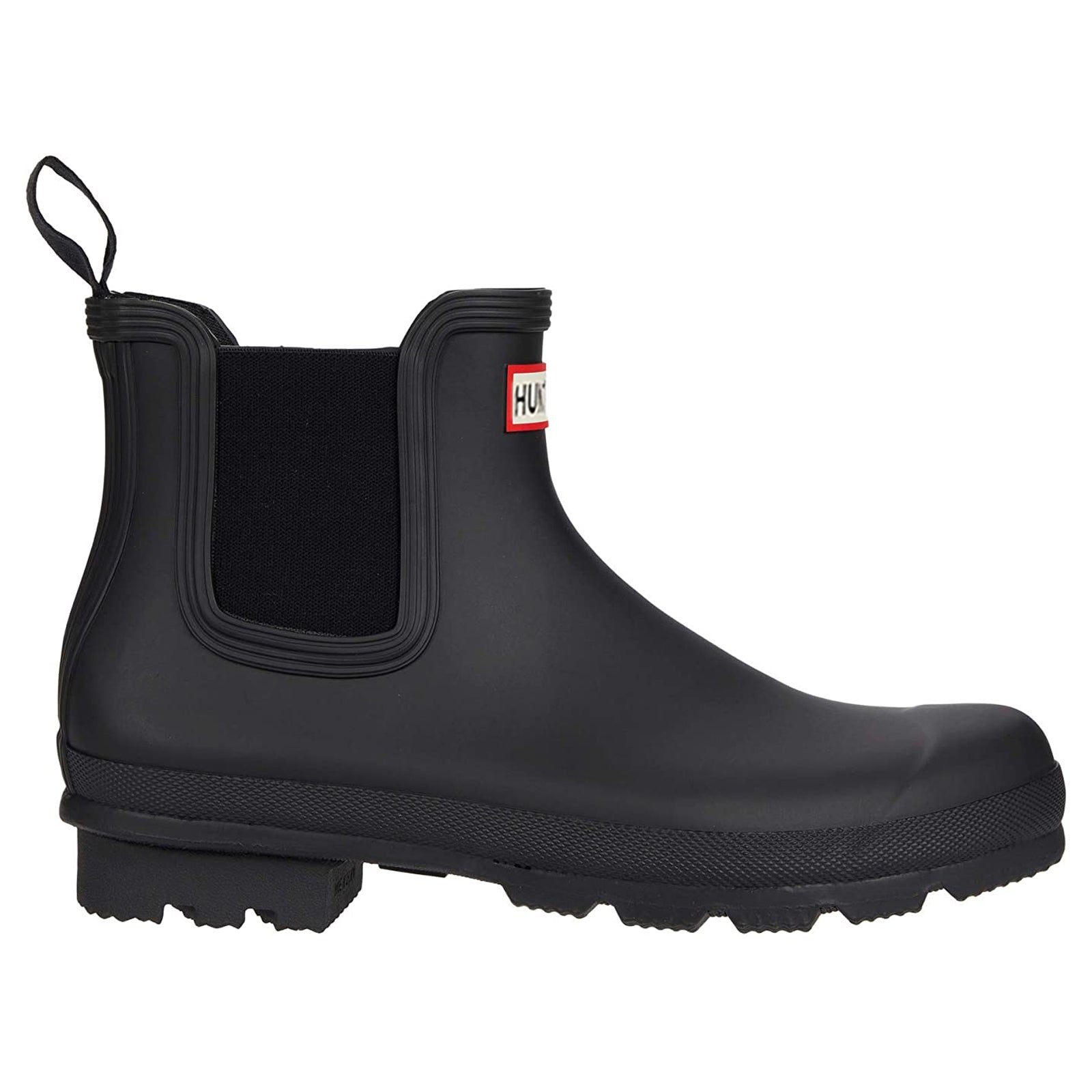 Hunter Original Insulated Chelsea Rubber Mens Boots#color_black