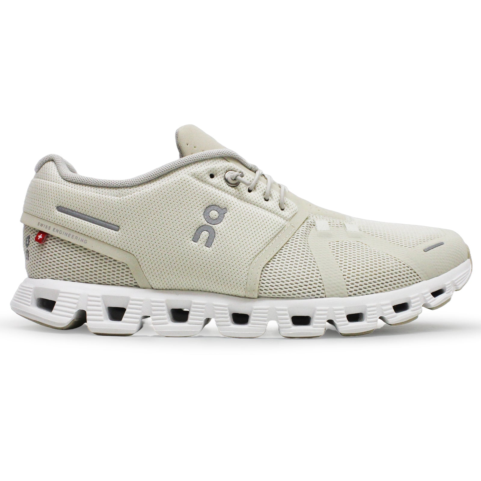 On Cloud 5 Textile Synthetic Mens Trainers#color_cream sand