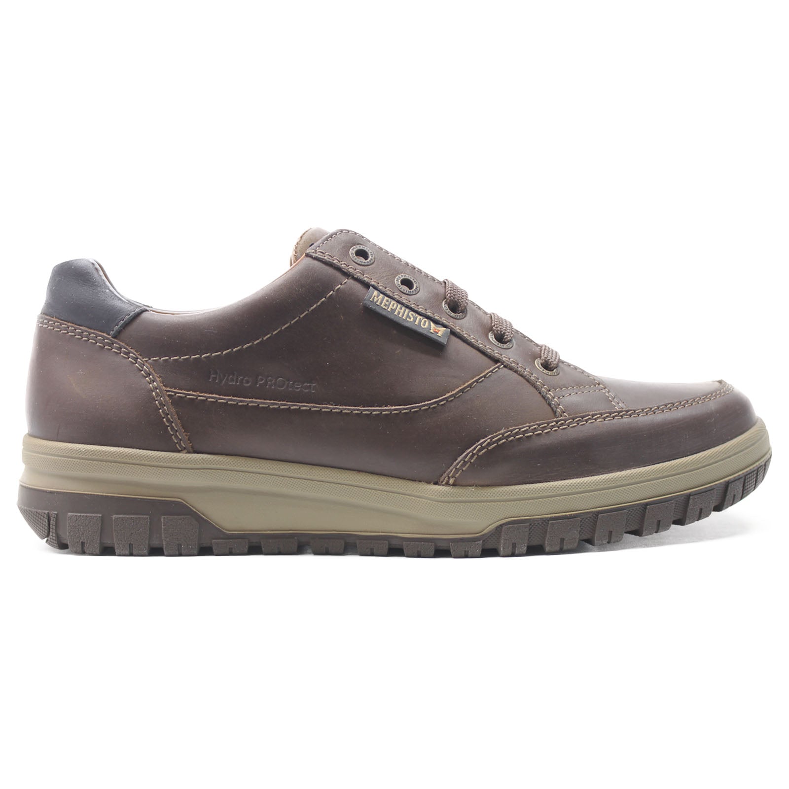 Mephisto Paco P5128832 Leather Mens Trainers - Tobacco - 42#color_tobacco