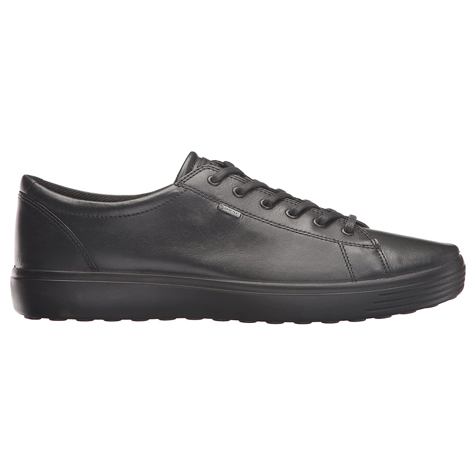 Ecco Soft 7 430364 Leather Mens Trainers#color_black