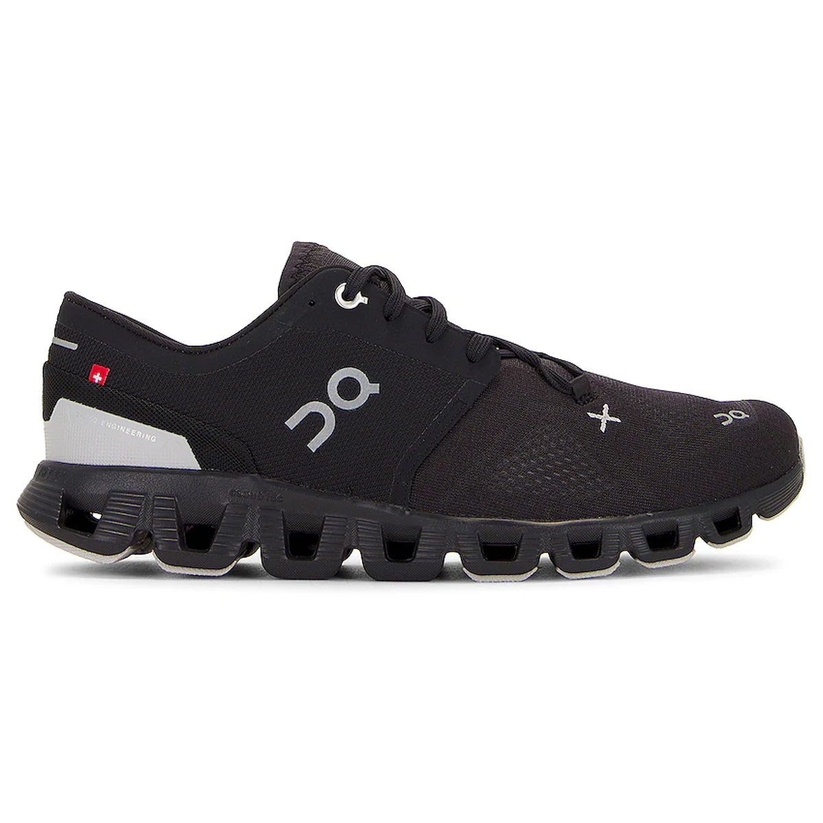 On Cloud X 3 Textile Synthetic Womens Trainers#color_black