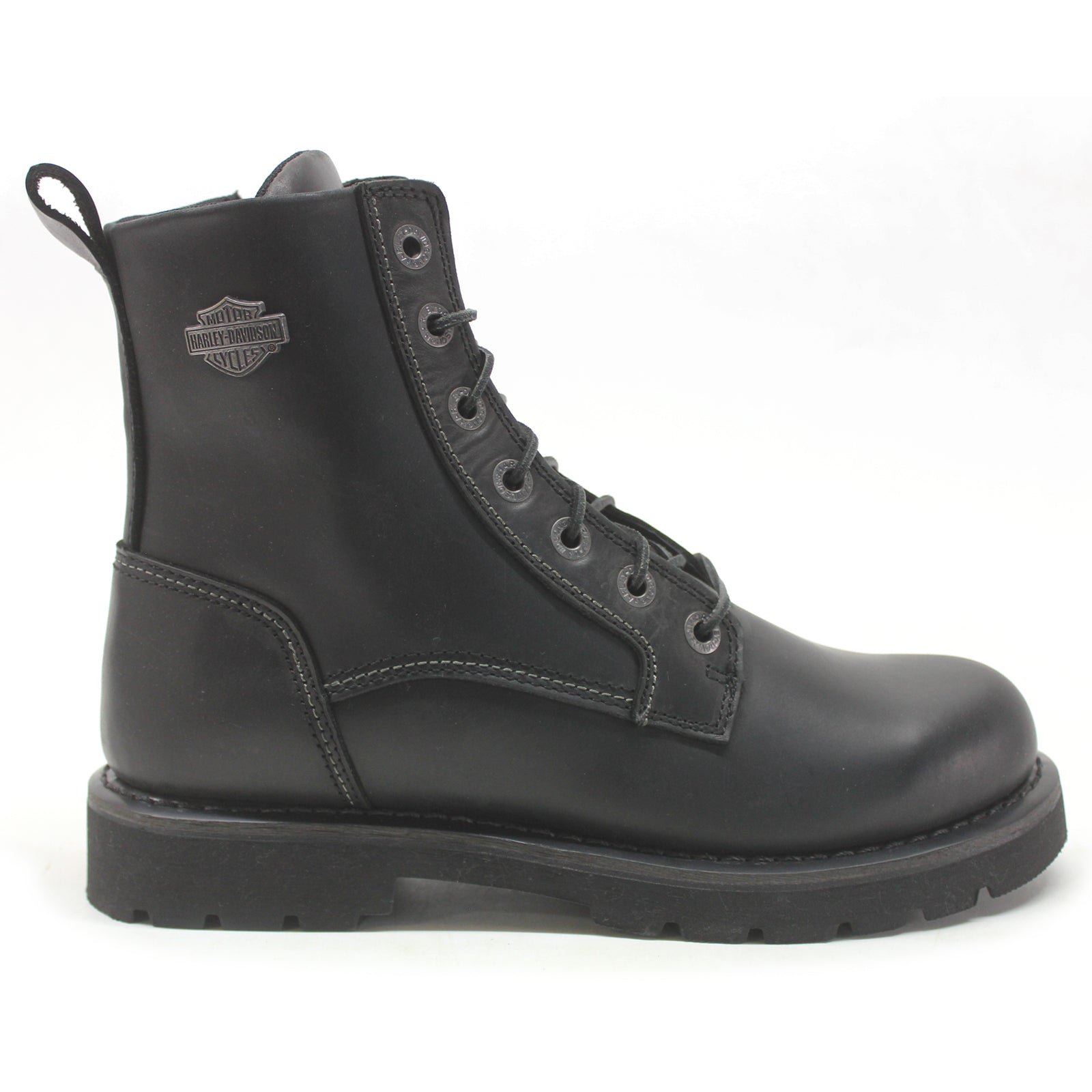 Harley Davidson Hannon 6.5 Inch D93840 Leather Mens Boots - Black - 43#color_black