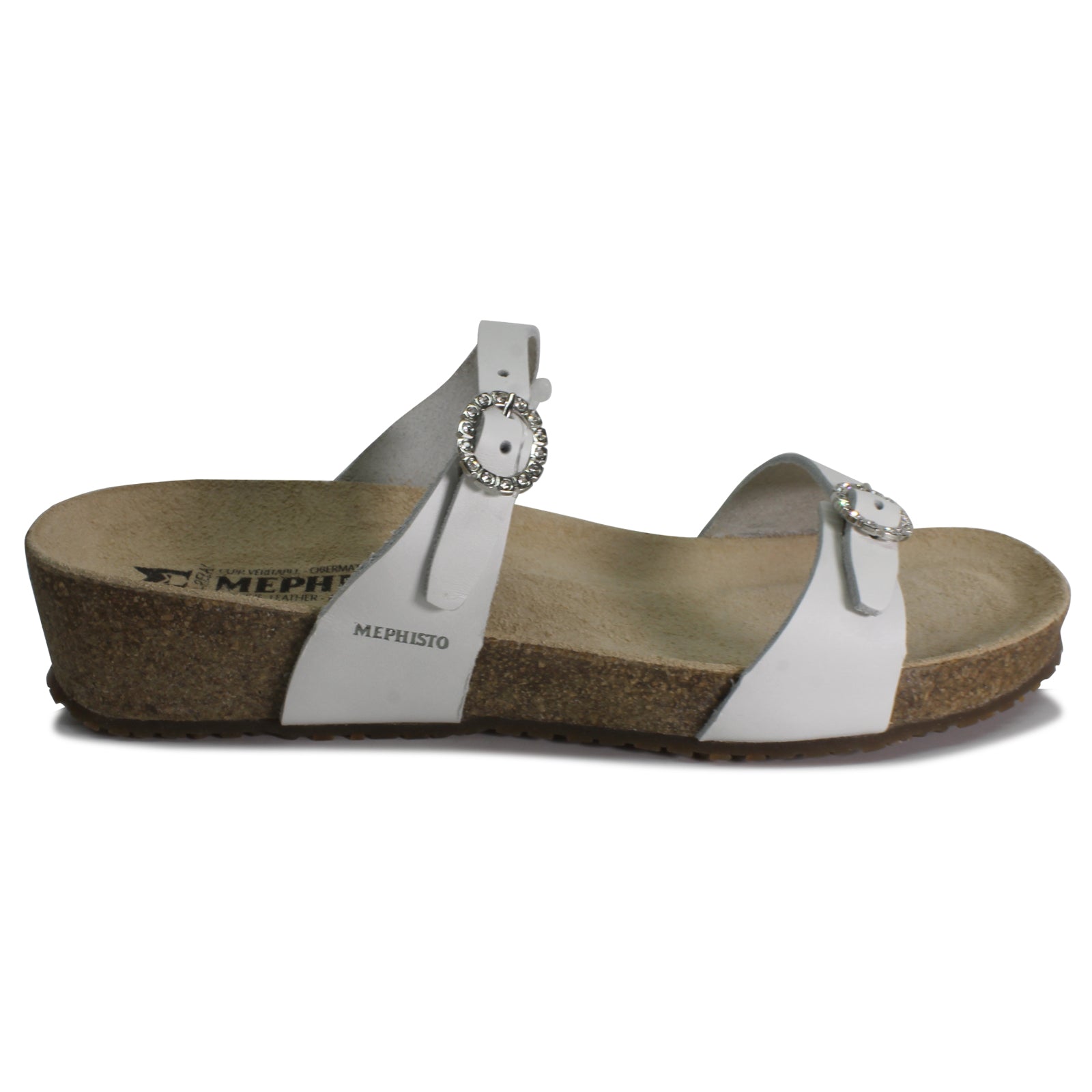 Mephisto Idelya P5142380 Leather Womens Sandals - White - 39#color_white
