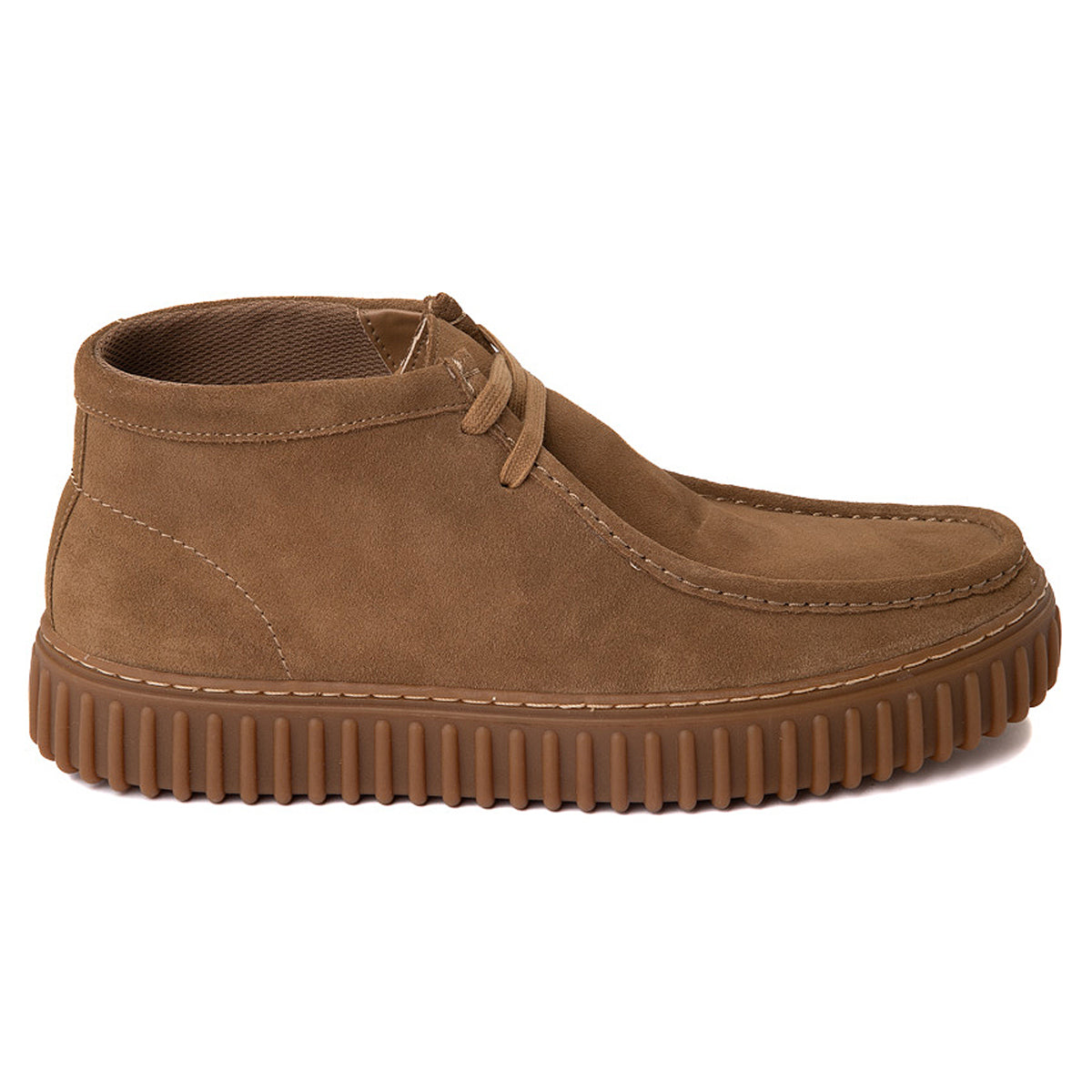 Clarks Torhill Hi Suede Mens Boots#color_dark sand
