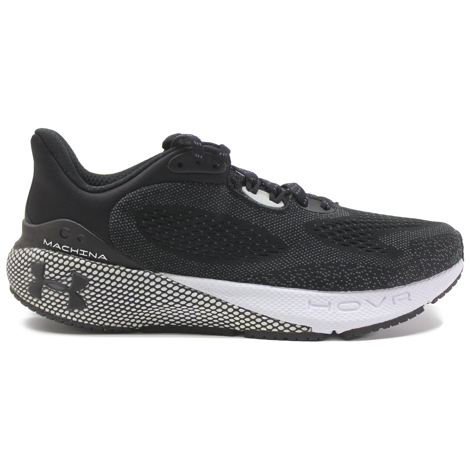Under Armour HOVR Machina 3 CN 3025660-001 Synthetic Textile Womens Trainers - Black White - 39#color_black white