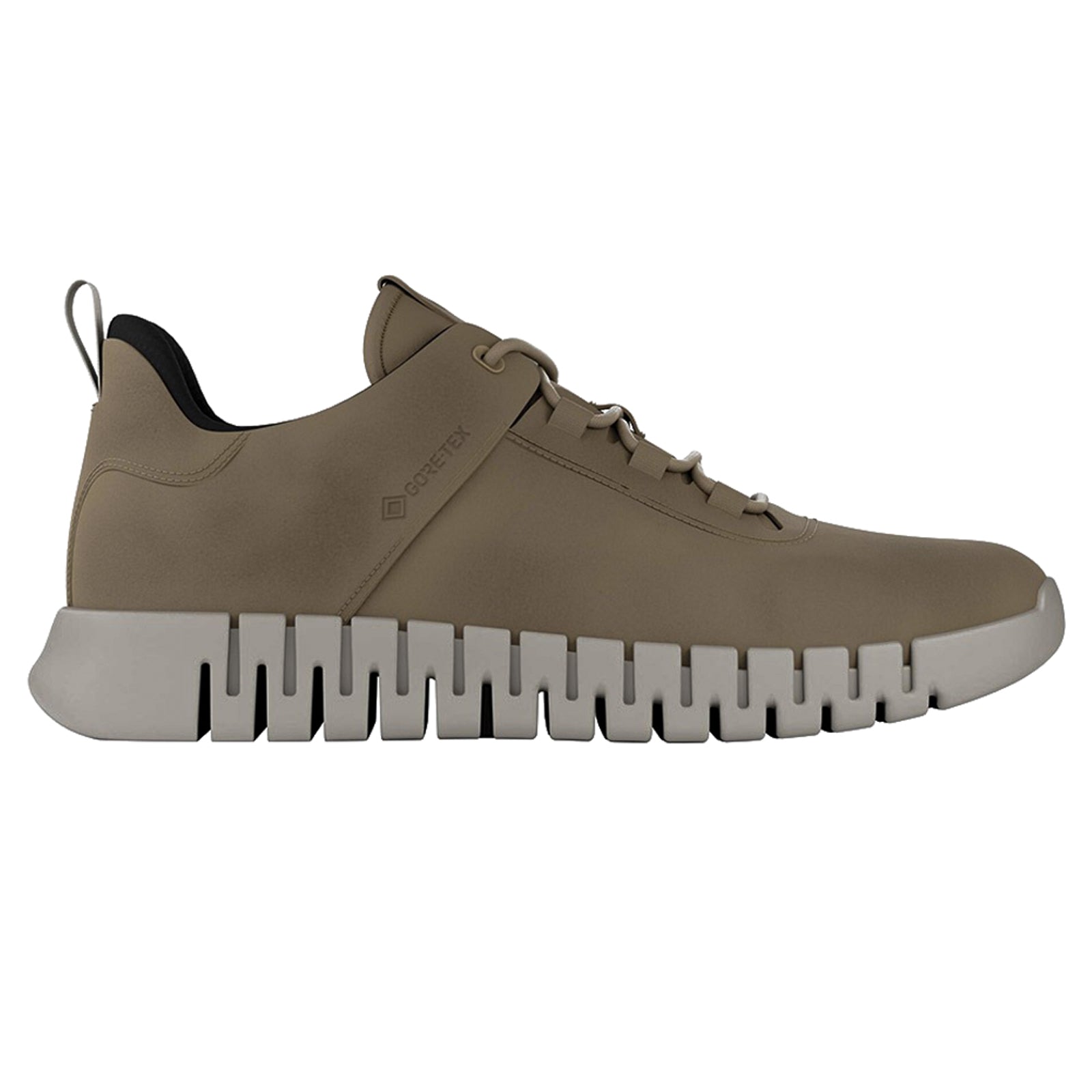 Ecco Gruuv GTX Full Grain Leather Mens Trainers#color_nutmeg brown