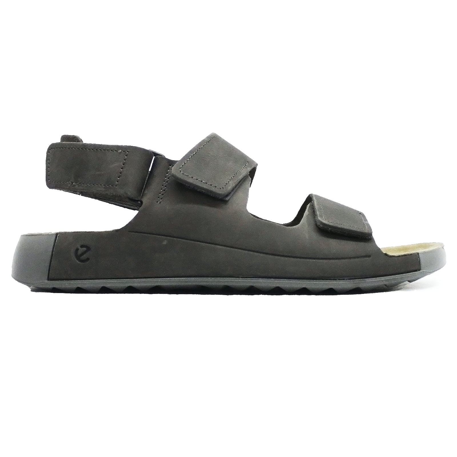 Ecco Cozmo 500944 Leather Mens Sandals#color_steel