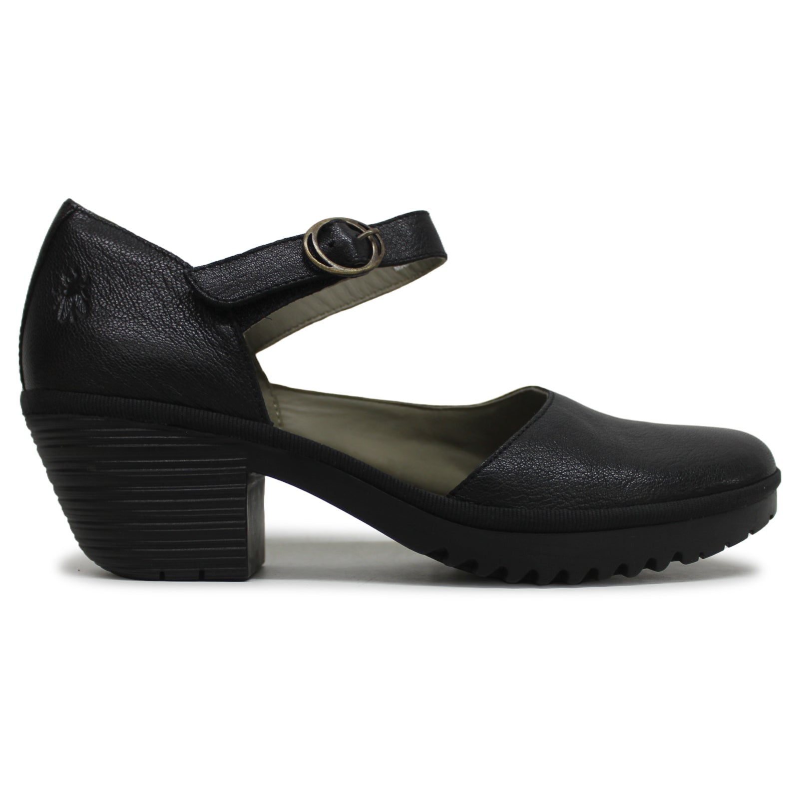 Fly London WIFO440FLY Mousse Leather Womens Sandals#color_black