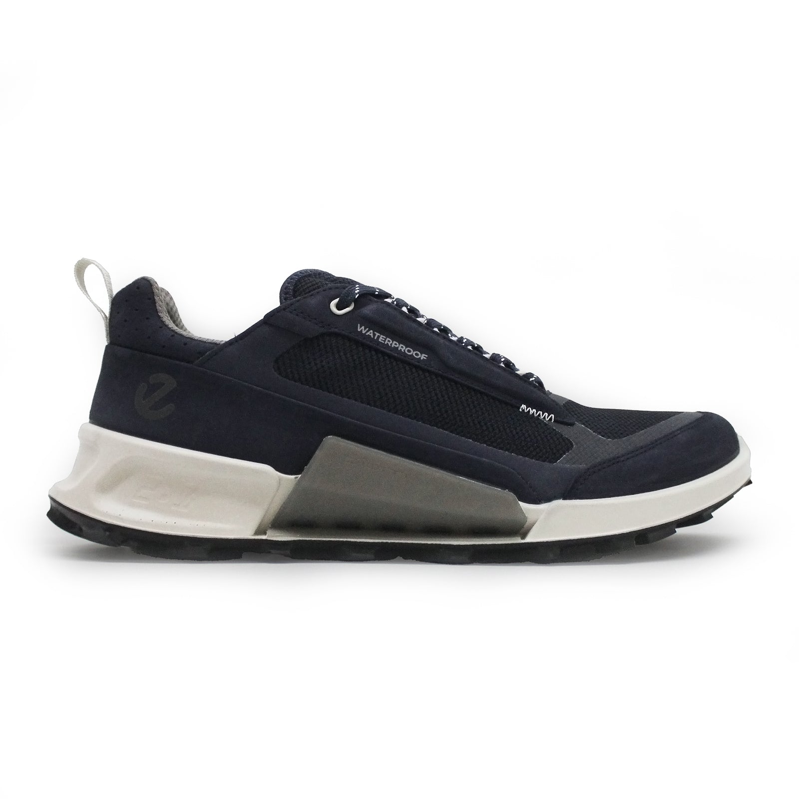 Ecco Biom 2.1 X Mountain Nubuck Leather Mens Trainers#color_marine marine titanium