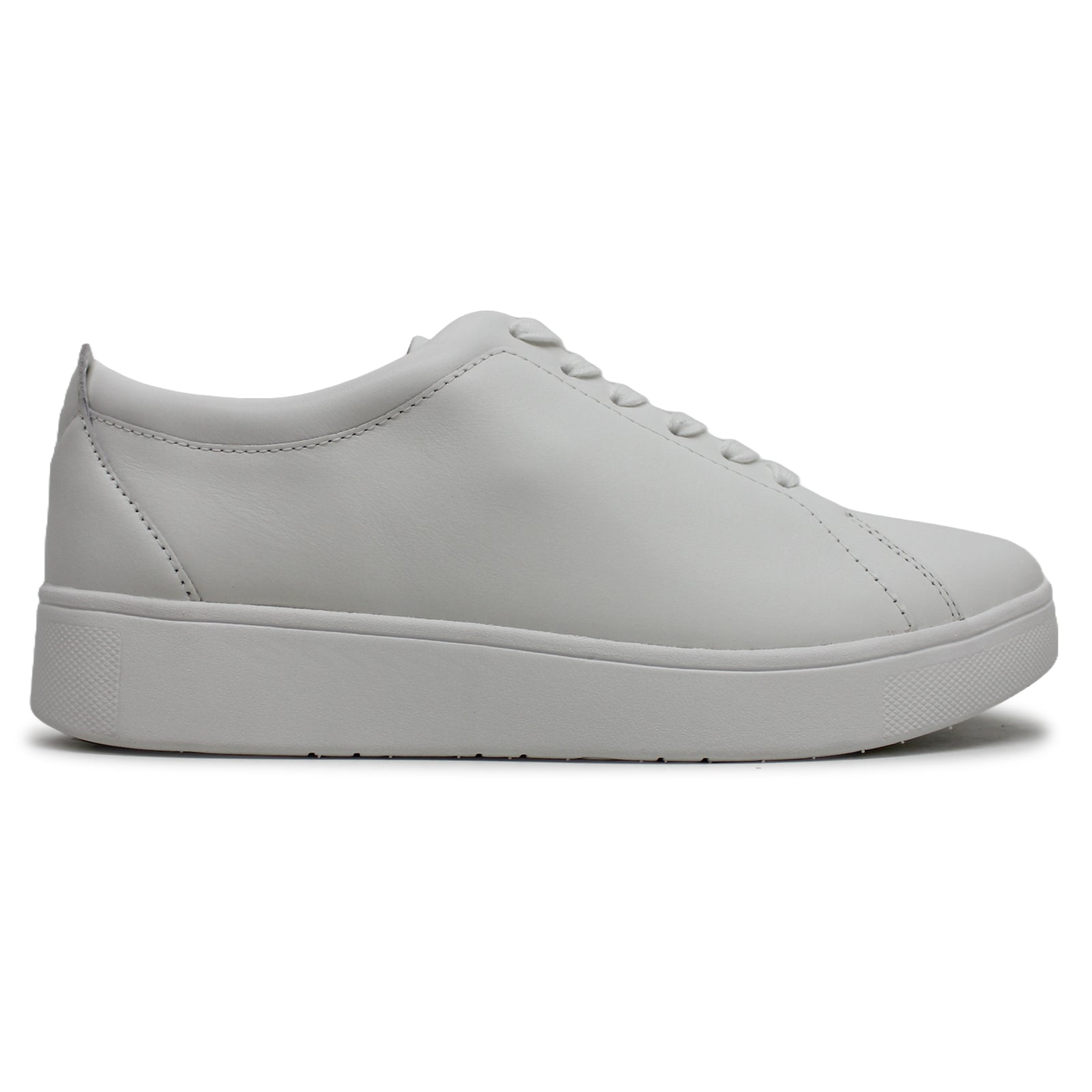 FitFlop Rally Sneakers Leather Womens Trainers#color_urban white