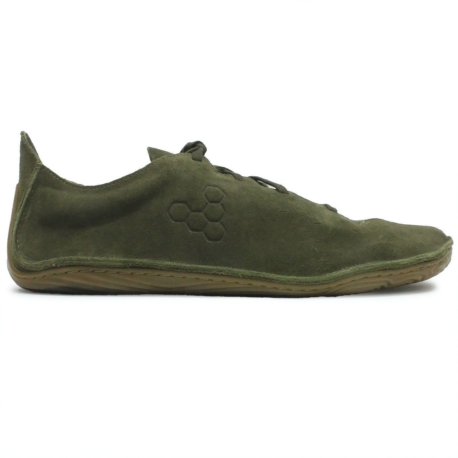 Vivobarefoot Sensus Leather Womens Trainers#color_dark olive