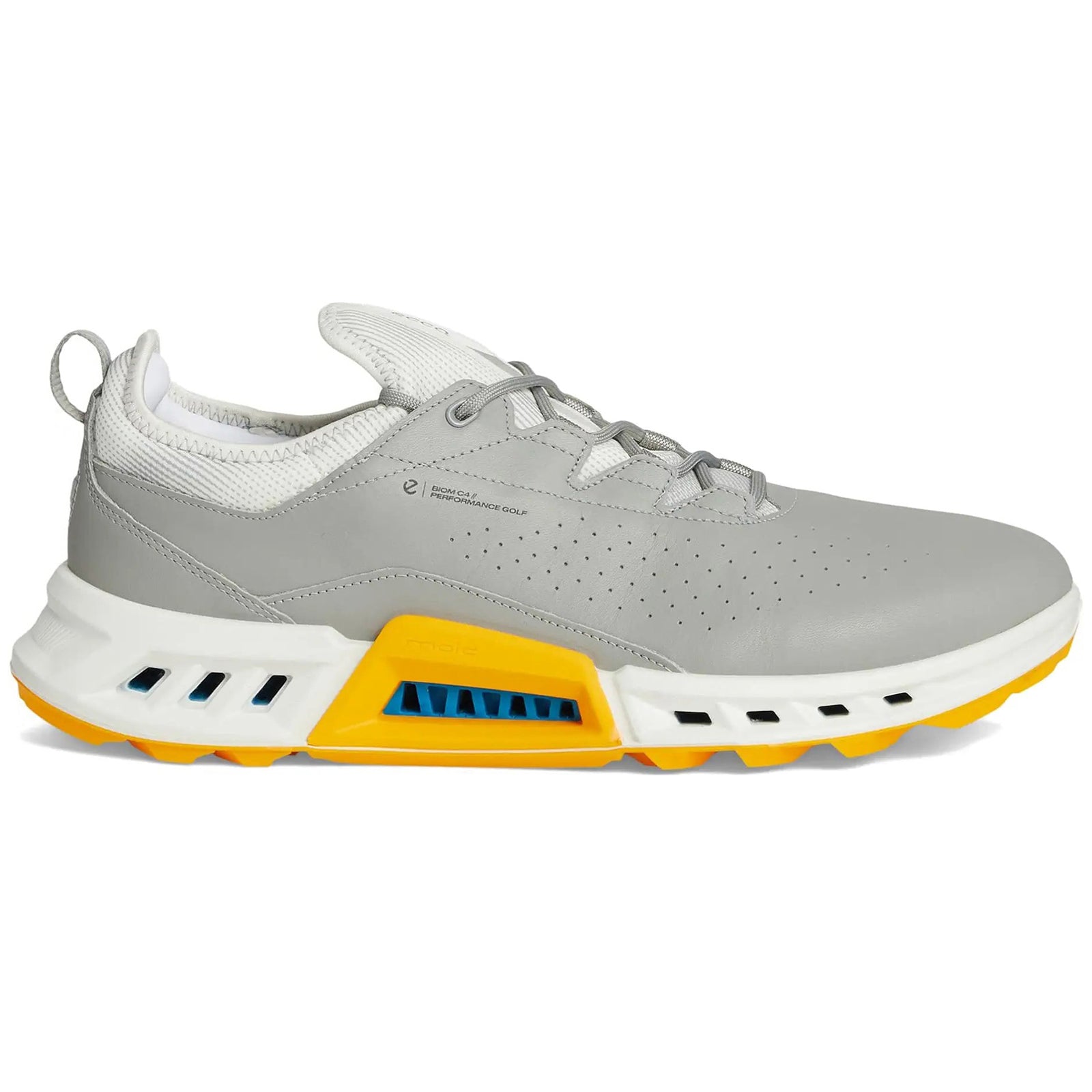 Ecco Golf Biom C4 Leather Textile Mens Trainers#color_wild dove sunrise