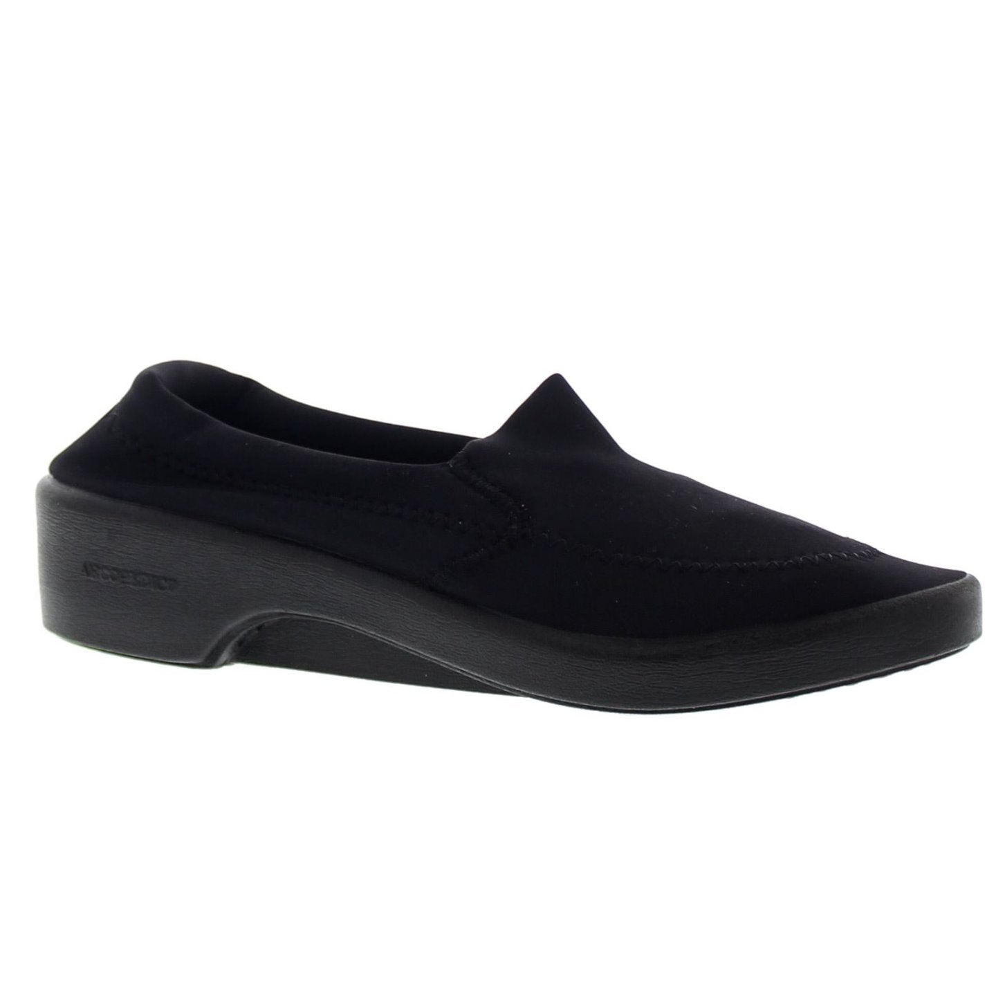 Arcopedico Lyra Lycra Flats Women's Slip-on Shoes#color_black