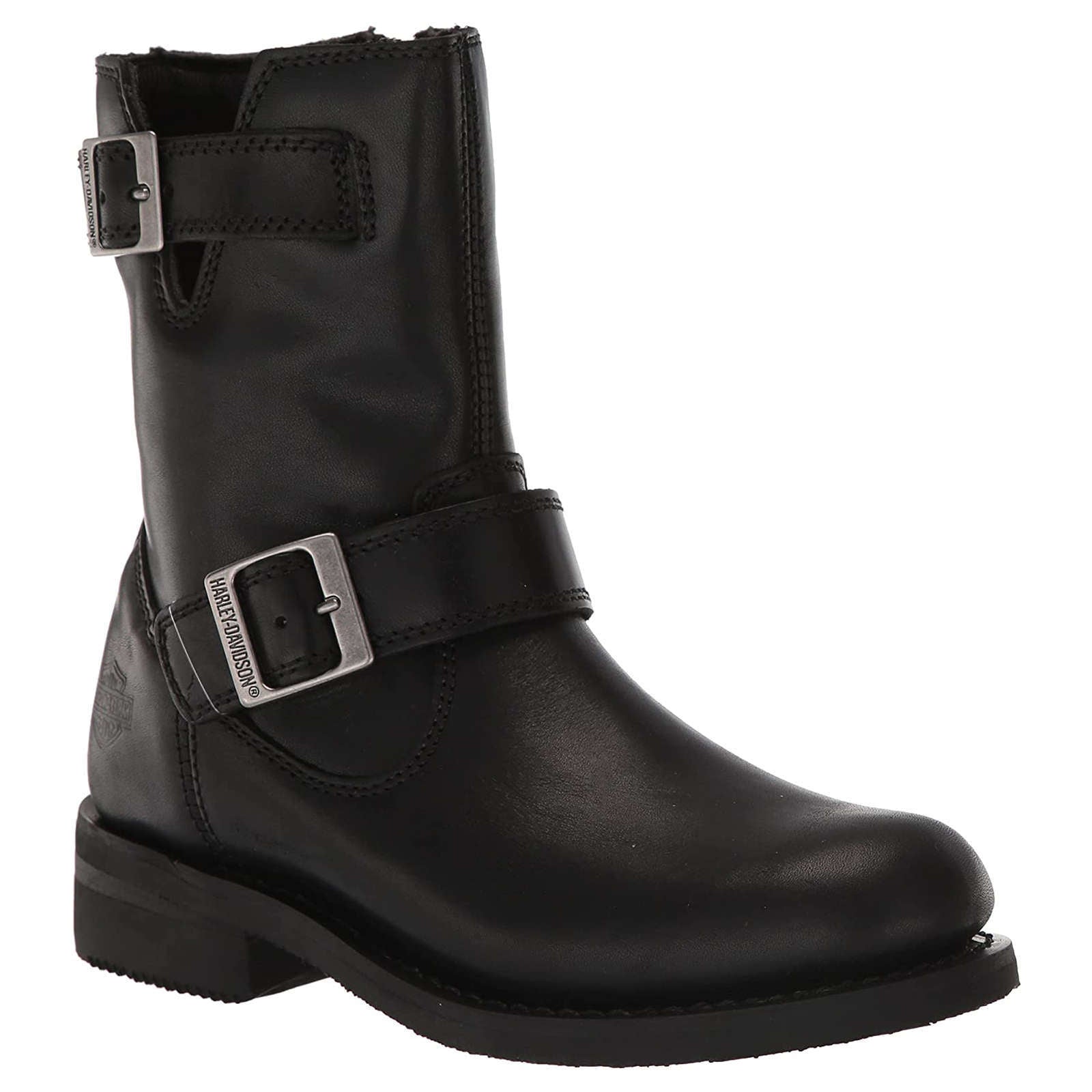 Harley Davidson Barlyn 7 Inch Full Grain Leather Women's Riding Boots#color_black