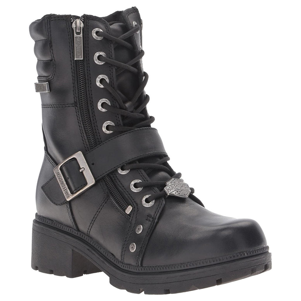 Harley Davidson Talley Ridge Full Grain Leather Women's Riding Boots#color_black