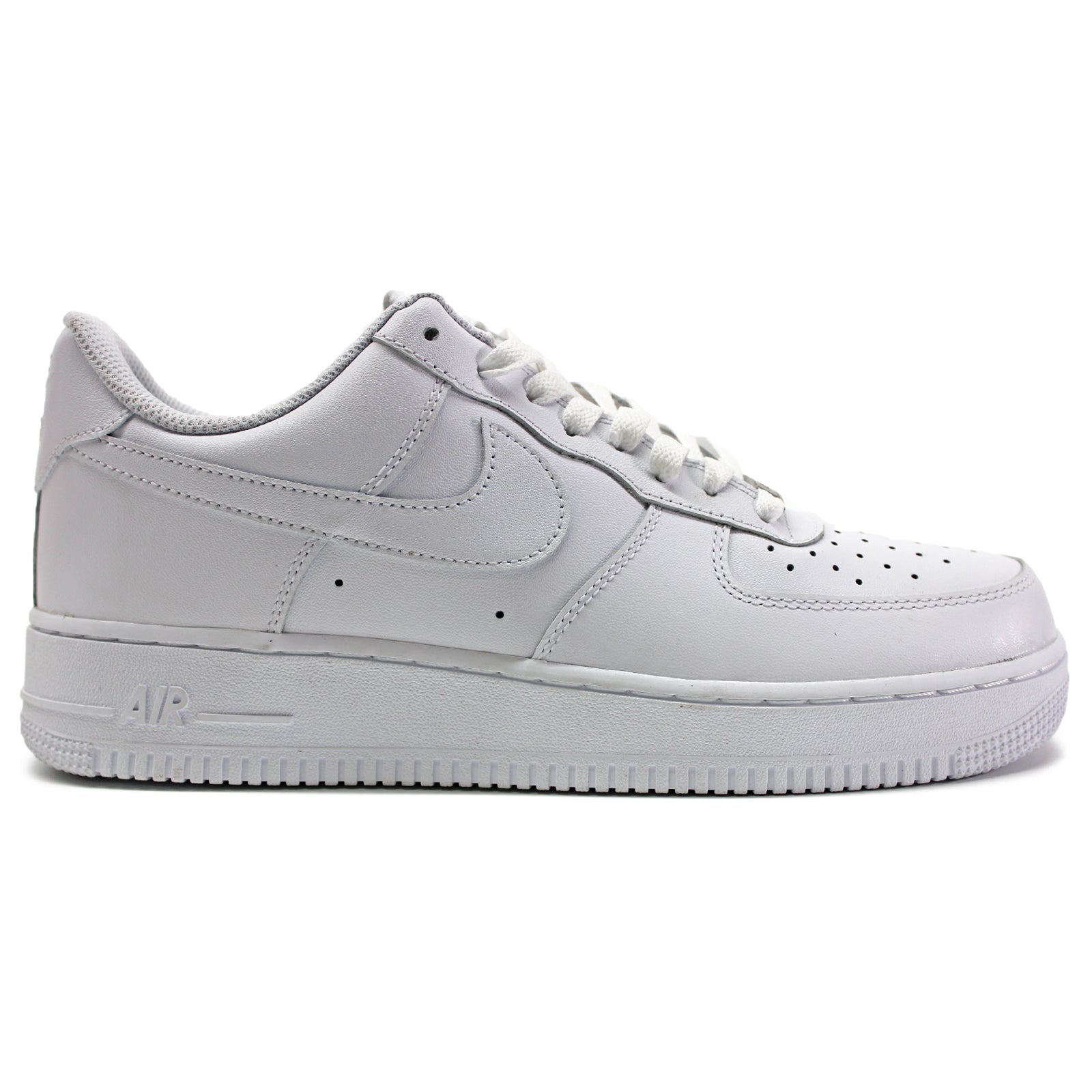 Nike Air Force I 07 Weiße Lowtop-Sneaker aus Leder für Herren - UK 9