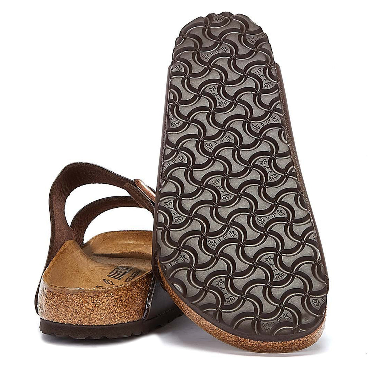 Birkenstock Arizona Birko-Flor Unisex Sandals#color_dark brown