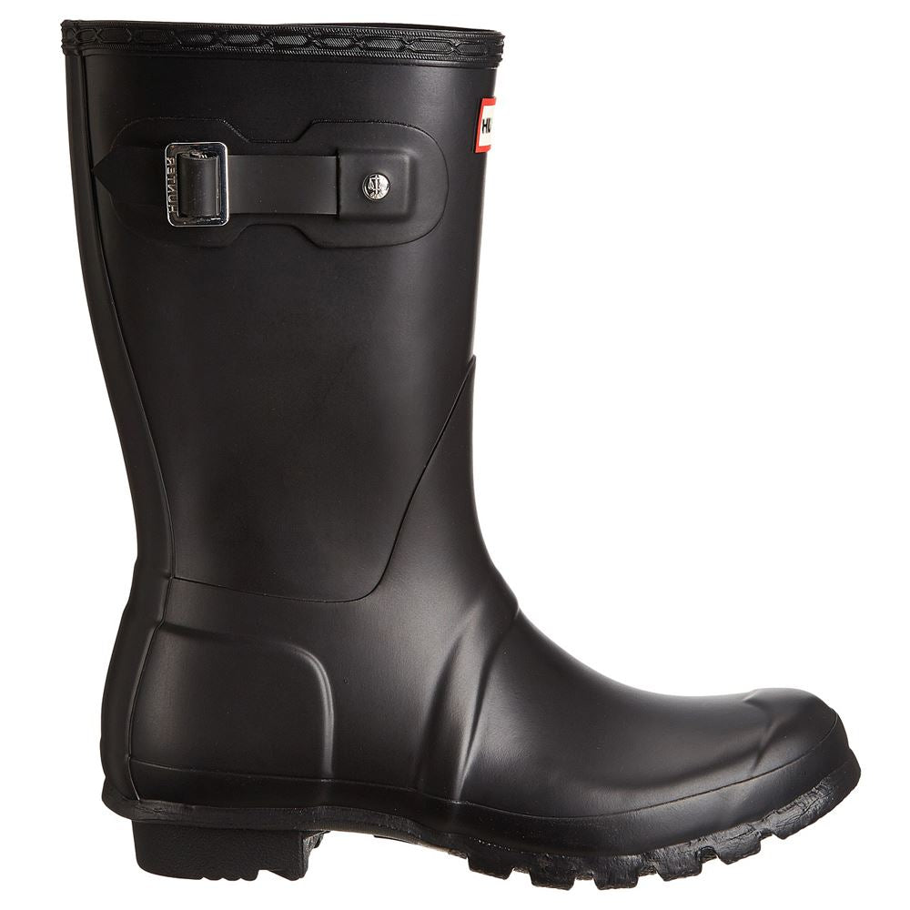 Hunter Original Short Wellies Schwarze Gummistiefel für Damen - UK 8