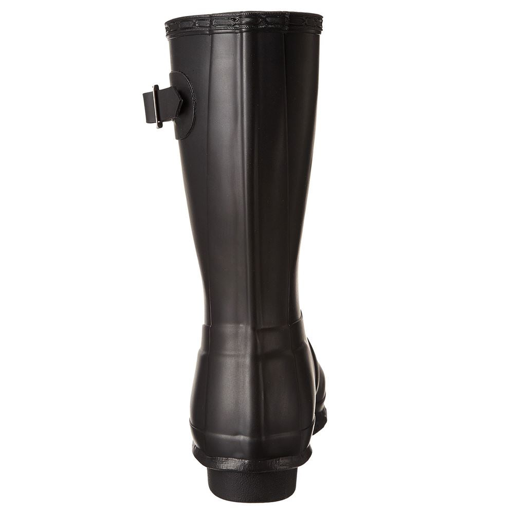 Hunter Original Short Wellies Schwarze Gummistiefel für Damen - UK 8