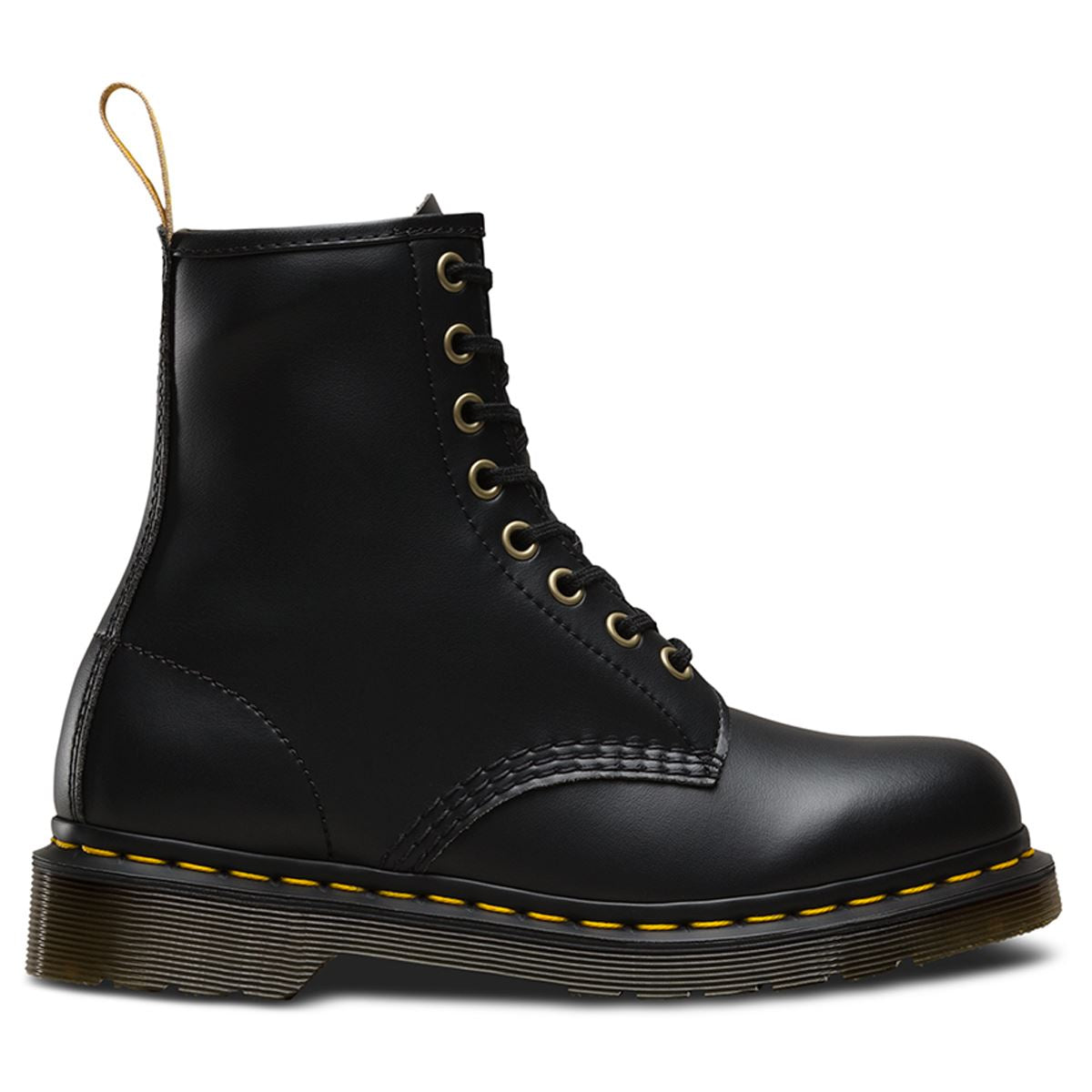 Dr. Martens Vegan 1460 Felix Rub Off 8 Eyelets Black Unisex Boots#color_black
