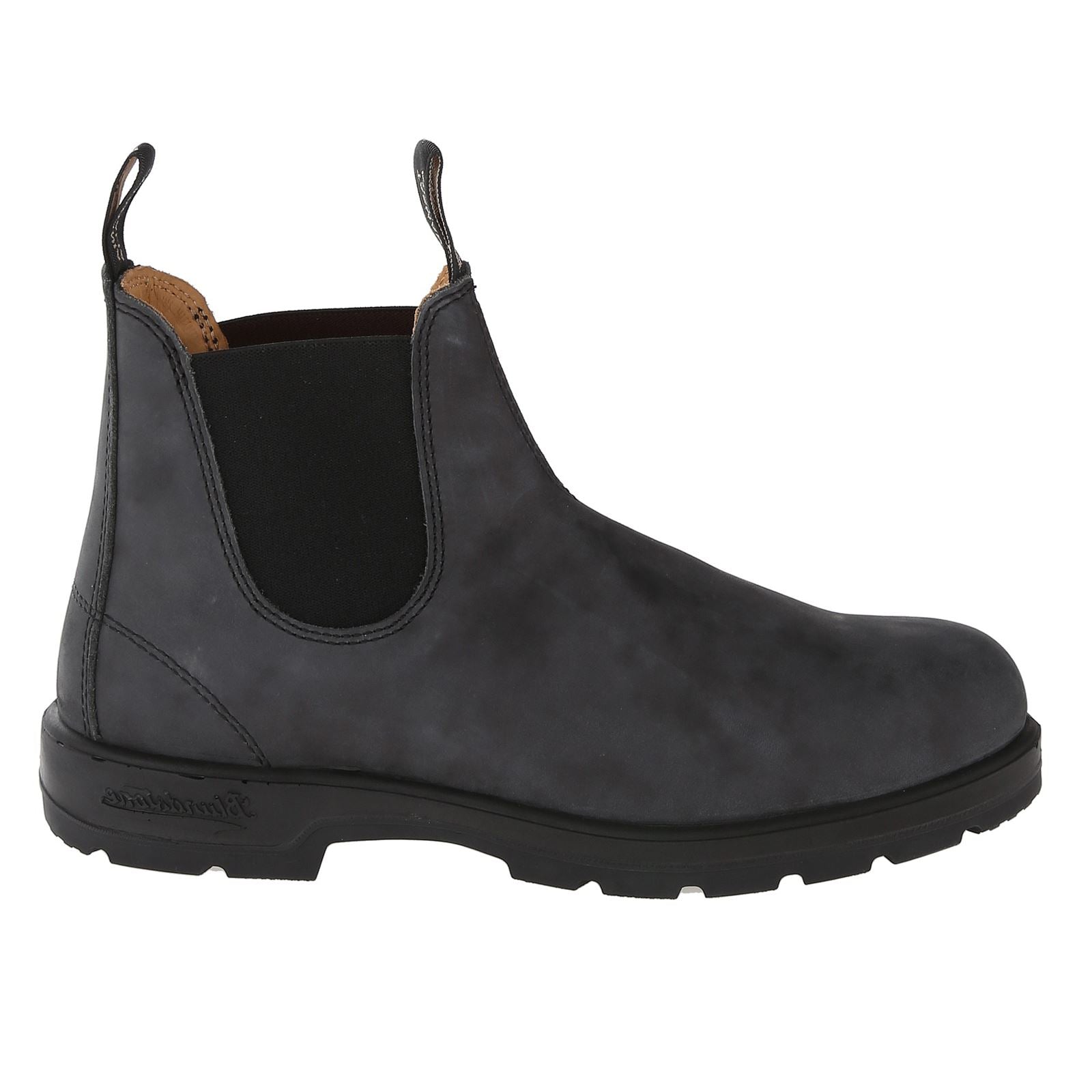 Blundstone 587 587 Leather Unisex Boots - Rustic Black - 8#color_rustic black
