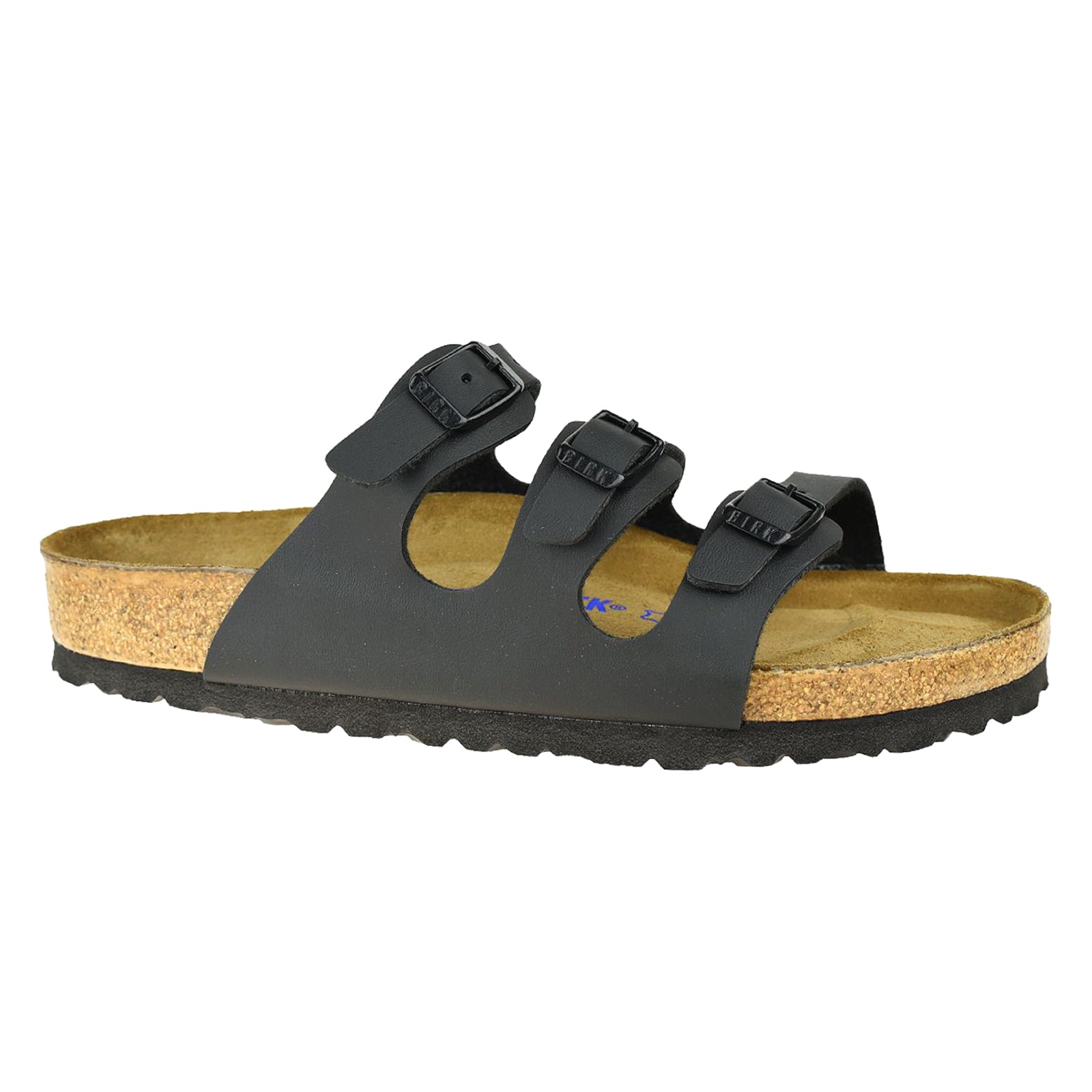 Birkenstock Florida Soft Footbed Birko-Flor Unisex Slide Sandals#color_black