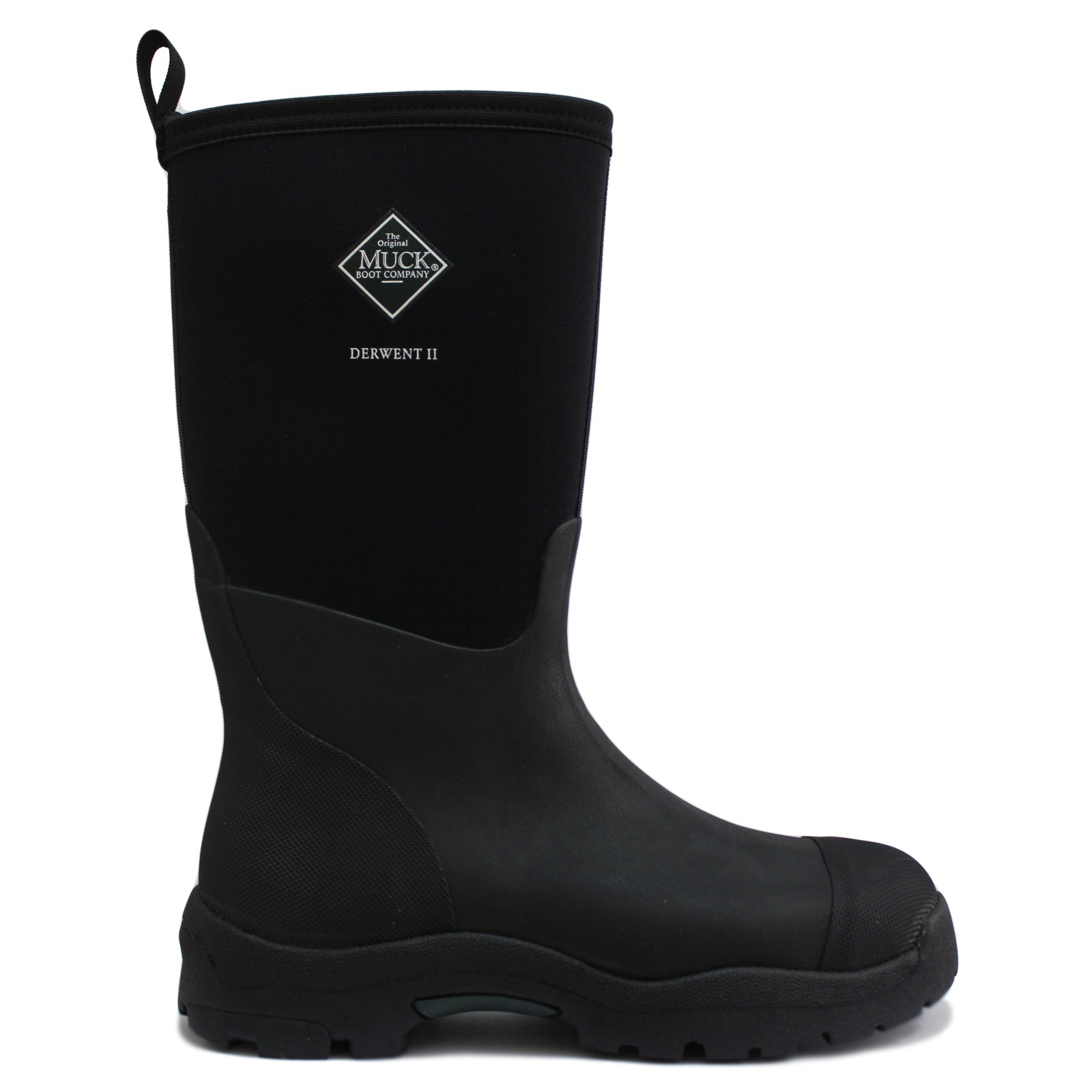 Muck Boot Derwent II DWT-000 Rubber Mens Boots - Black - 9#color_black