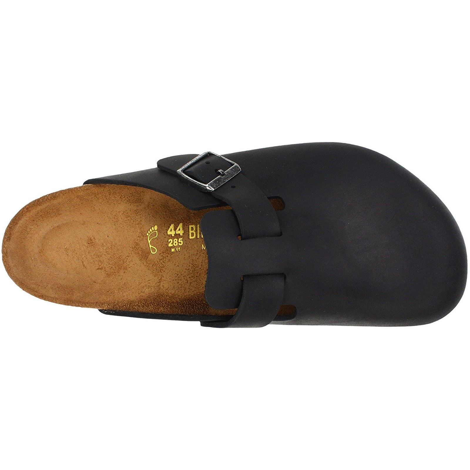 Birkenstock Boston 0059461 Oiled Leather Unisex Sandals Black - 39#color_black