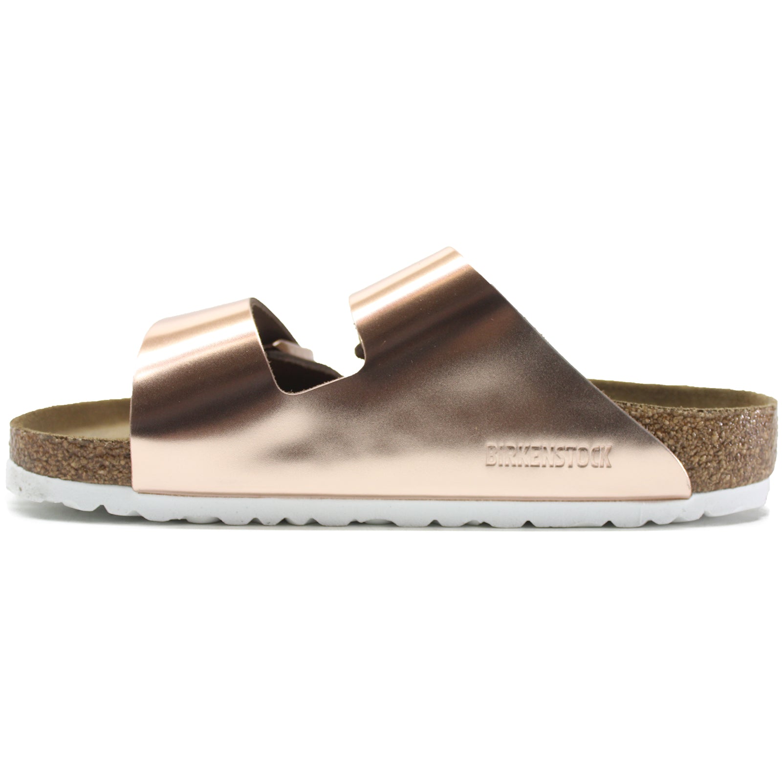 Birkenstock Arizona Leather Womens Sandals#color_metallic copper