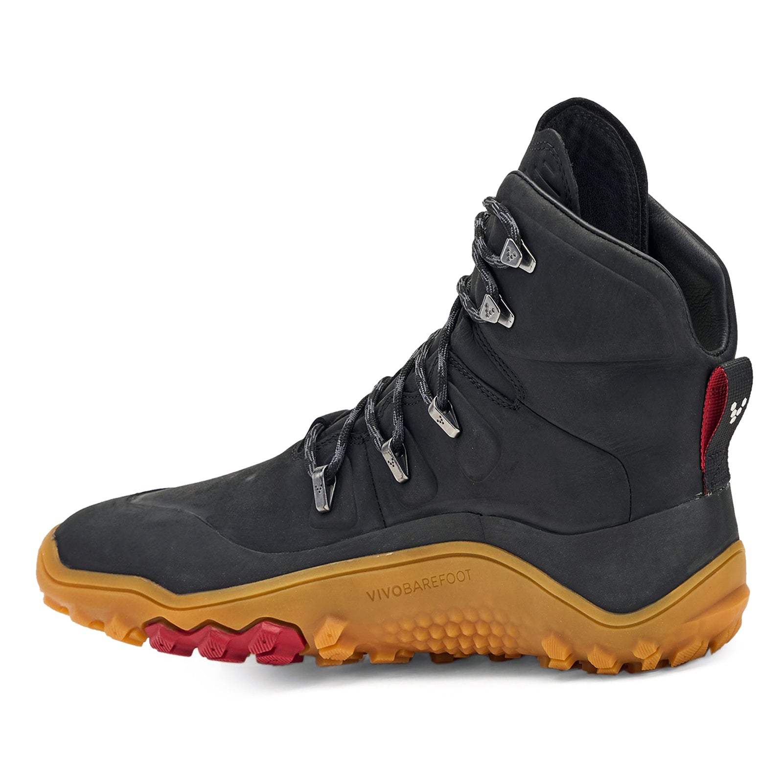Vivobarefoot Tracker Leather AT 309533-01 Leather Mens Boots - Obsidian - 44#color_obsidian