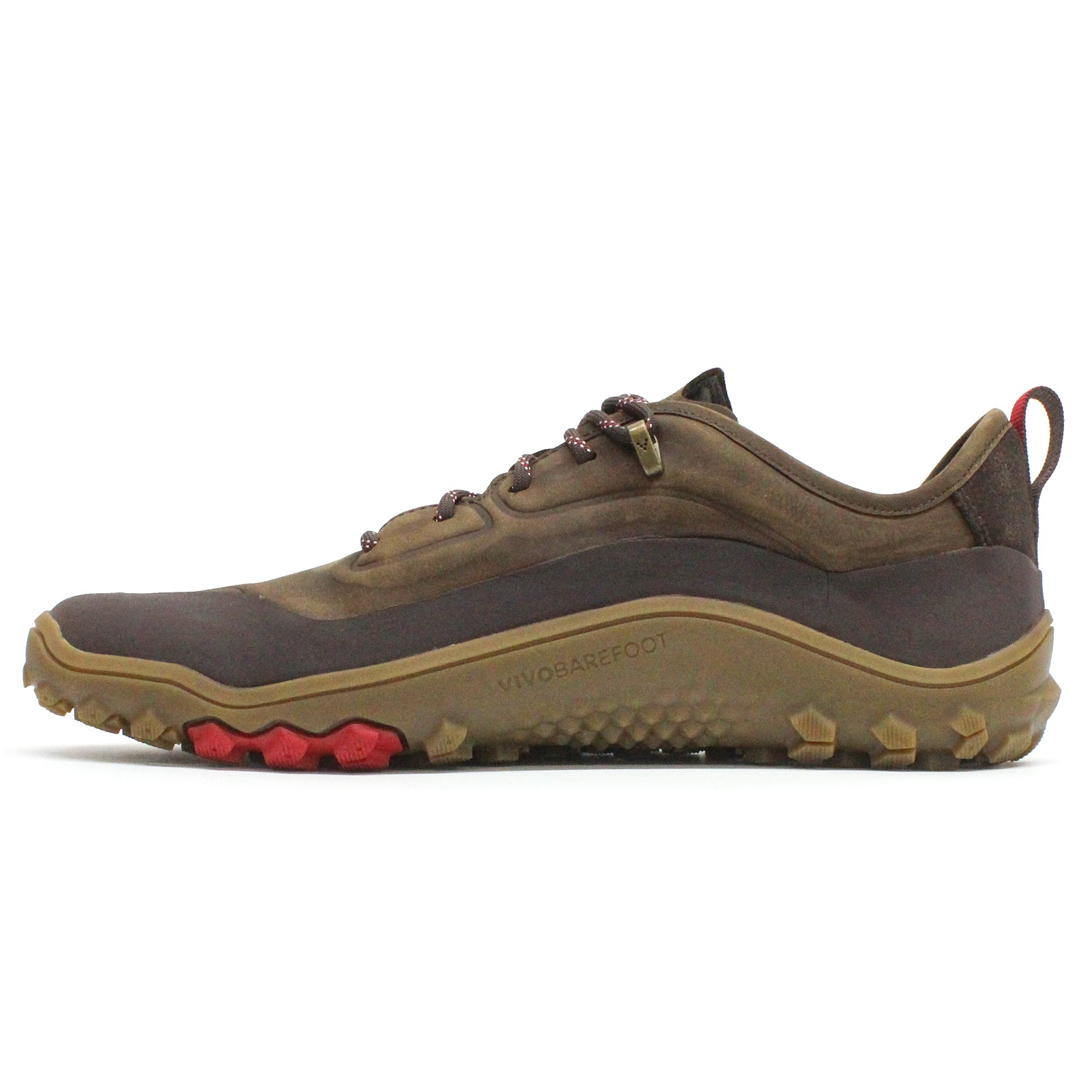 Vivobarefoot Tracker Leather Low Leather Mens Trainers#color_bracken