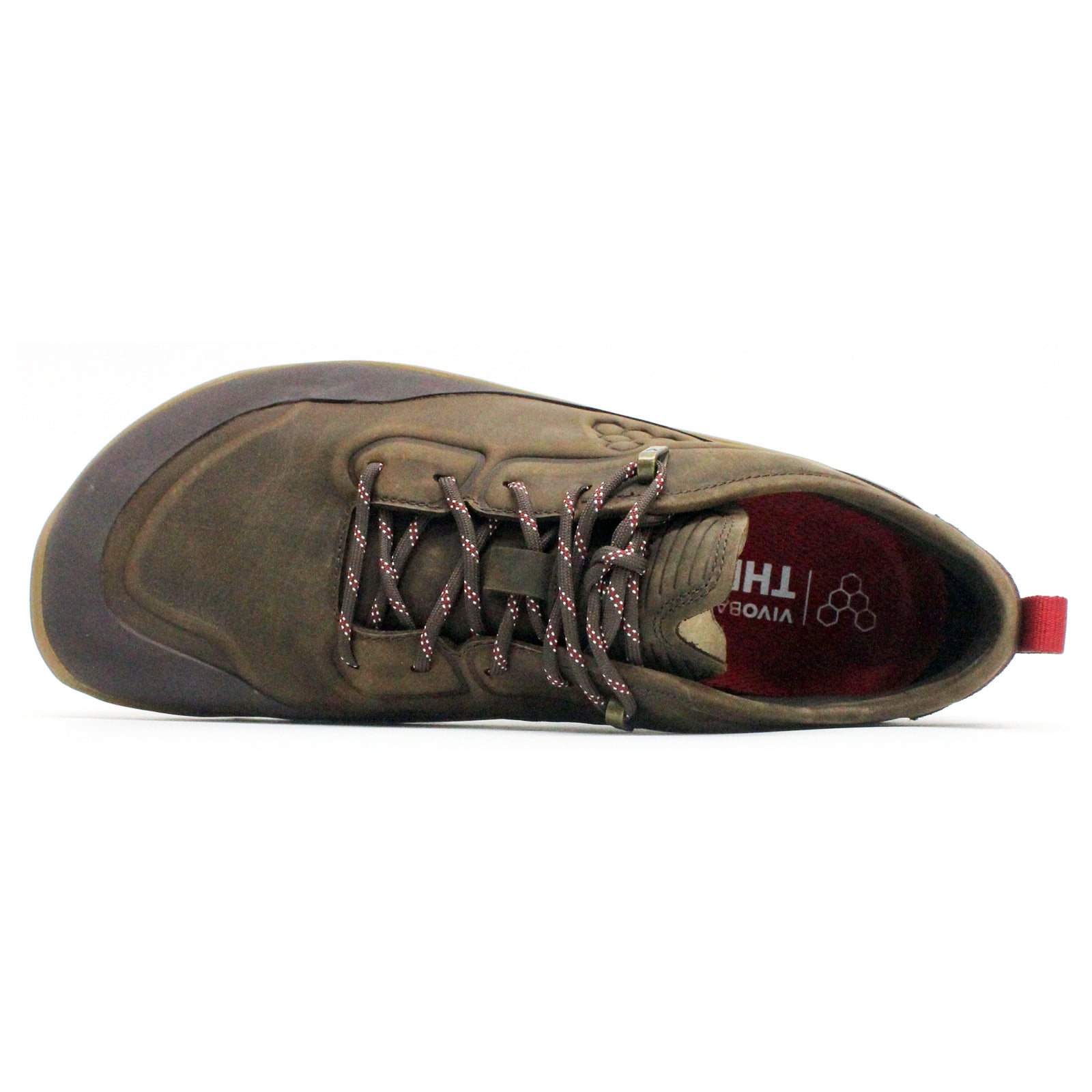 Vivobarefoot Tracker Leather Low Leather Mens Trainers#color_bracken