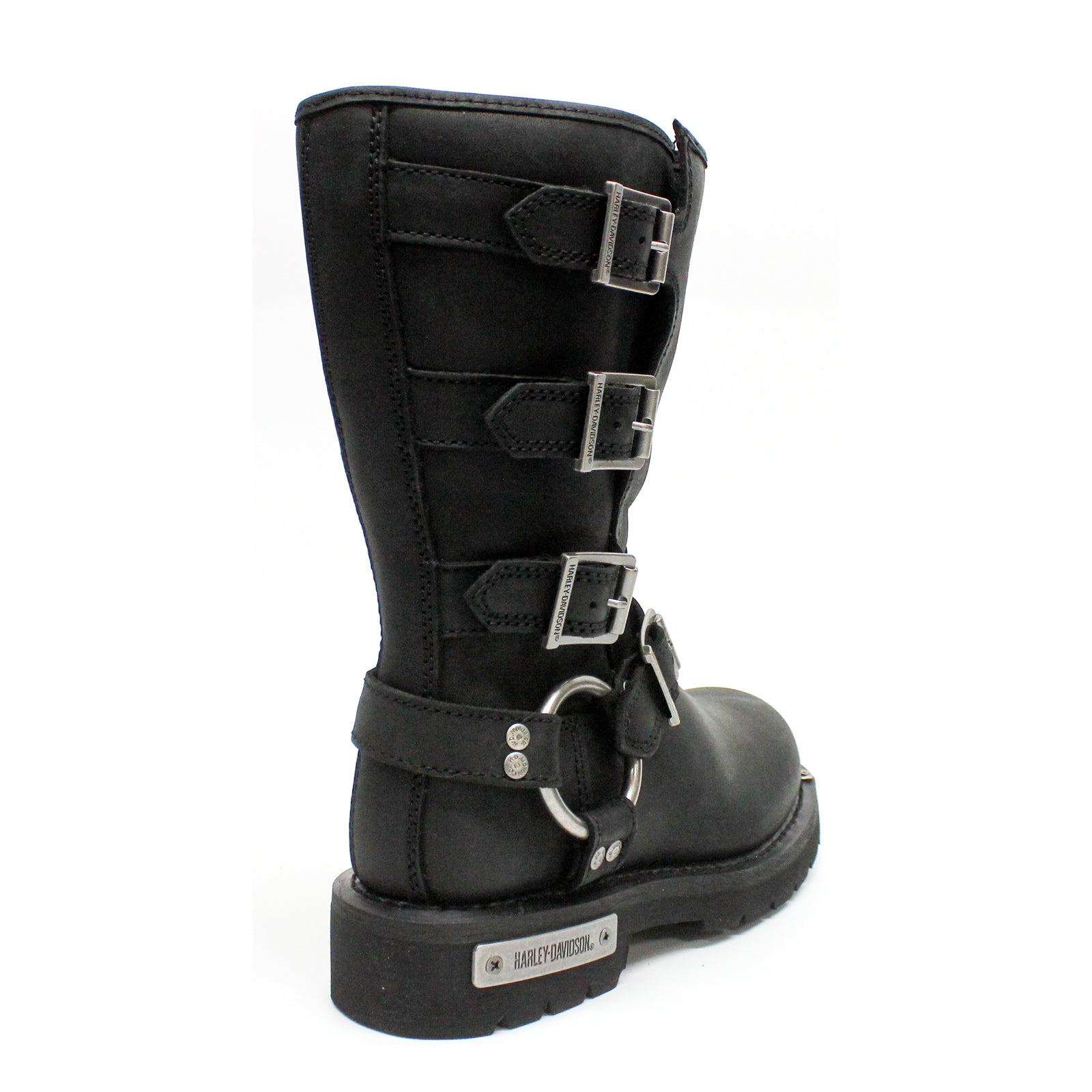 Harley Davidson Corley D87305 Full Grain Leather Womens Boots - Black - 40#color_black