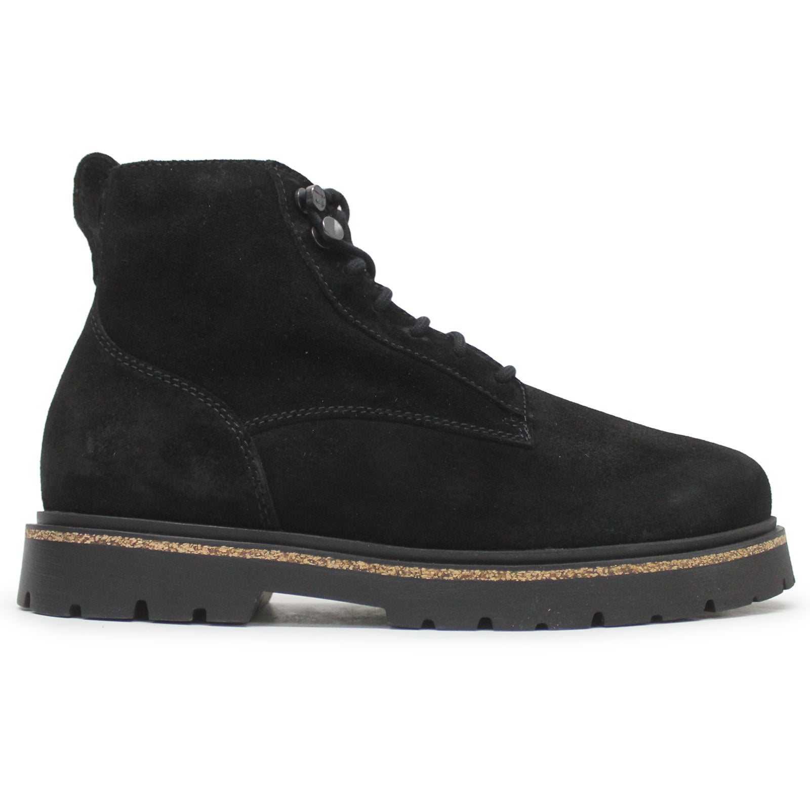 Birkenstock Highwood Lace Mid Suede Leather Women's Boots#color_black