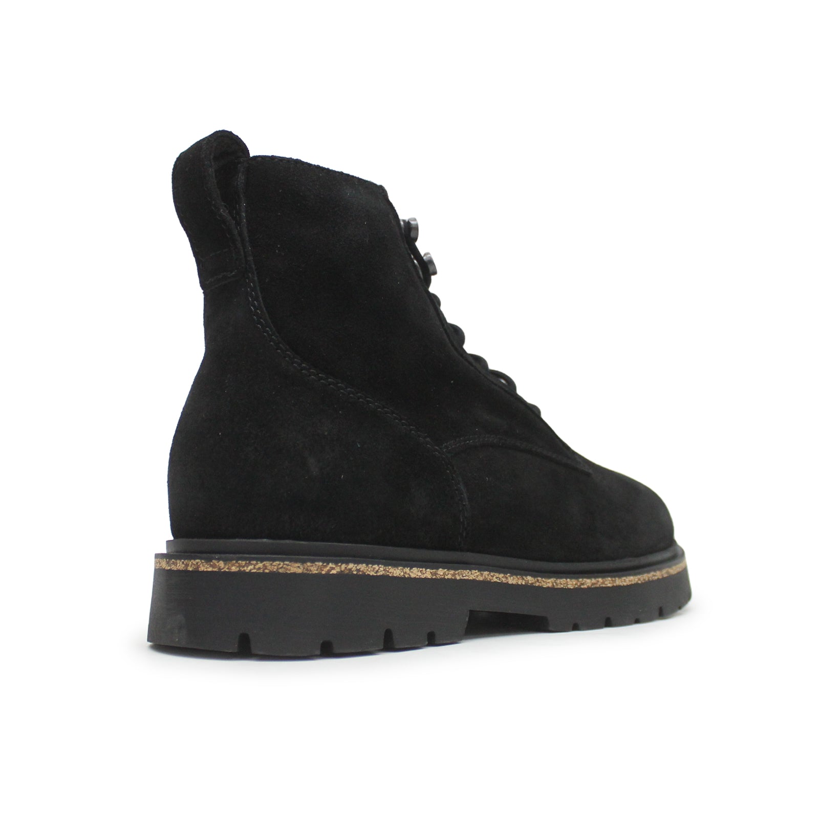 Birkenstock Highwood Lace Mid Suede Leather Women's Boots#color_black