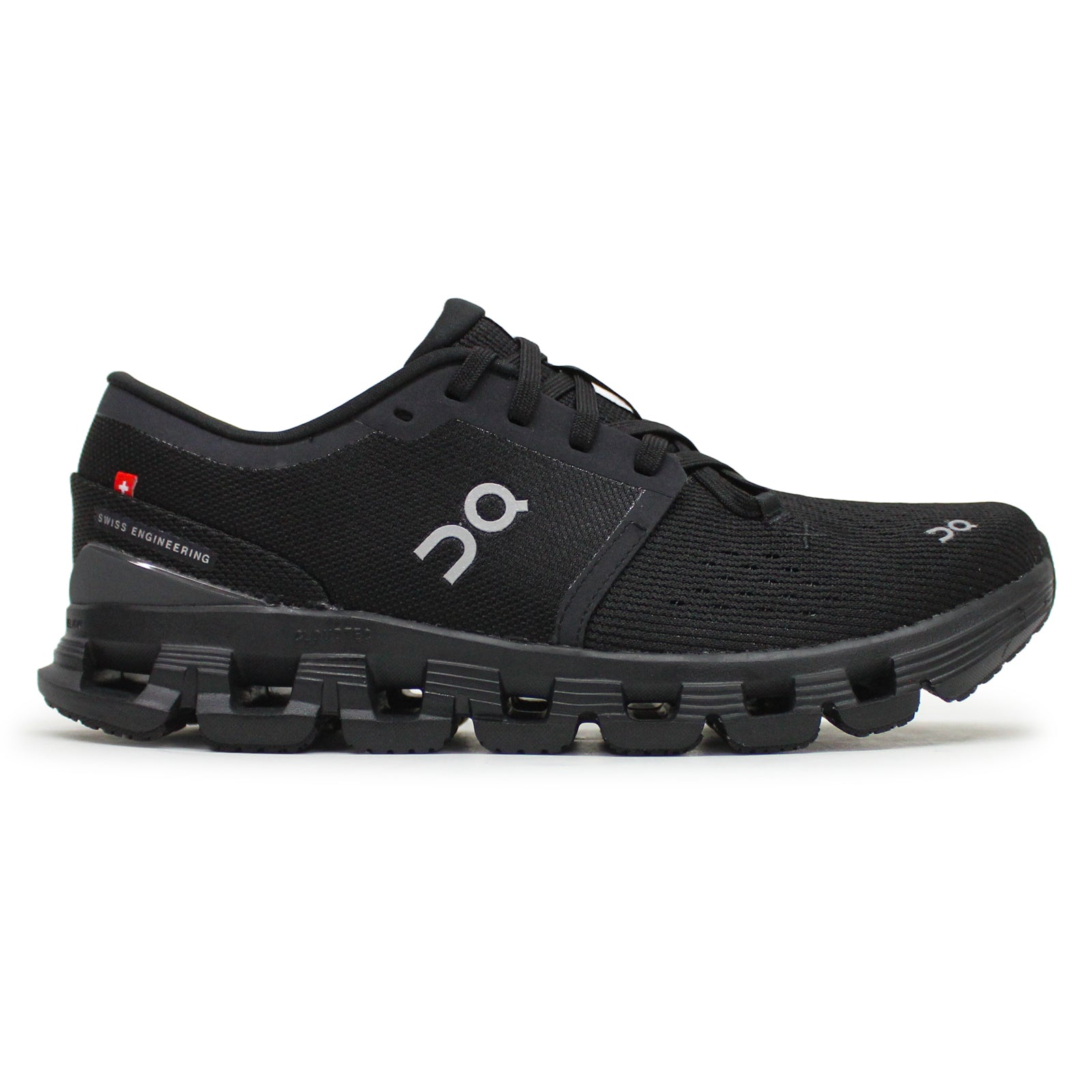 On Cloud X 4 Textile Synthetic Women's Running Shoes#color_black eclps